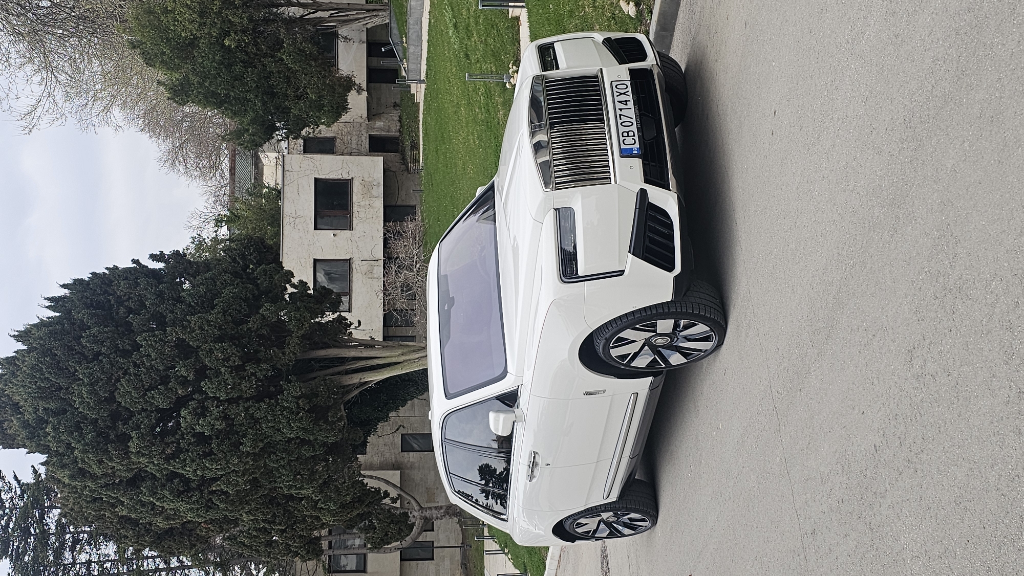 White Rolls-Royce spotted parked in Varna, Bulgaria