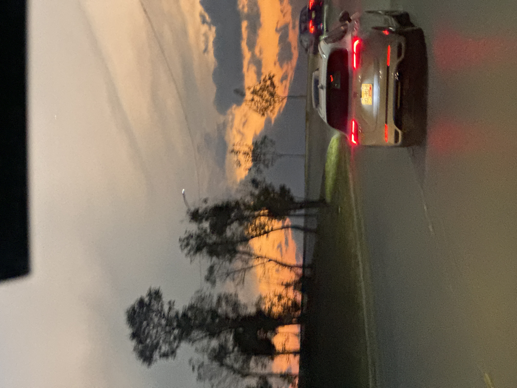 Sunset to nightfall captured on Mexico roads