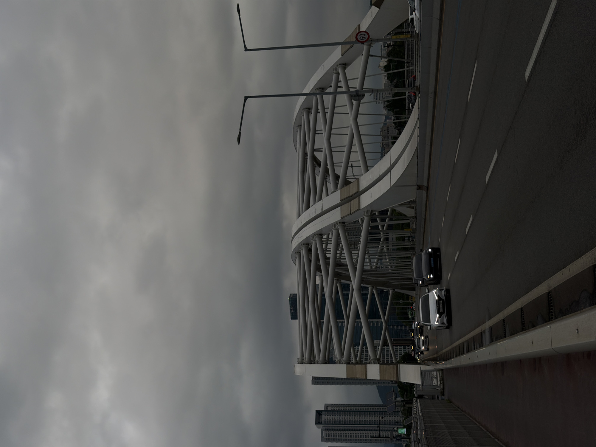 Cloudy morning exploring Han River bridges in Seoul