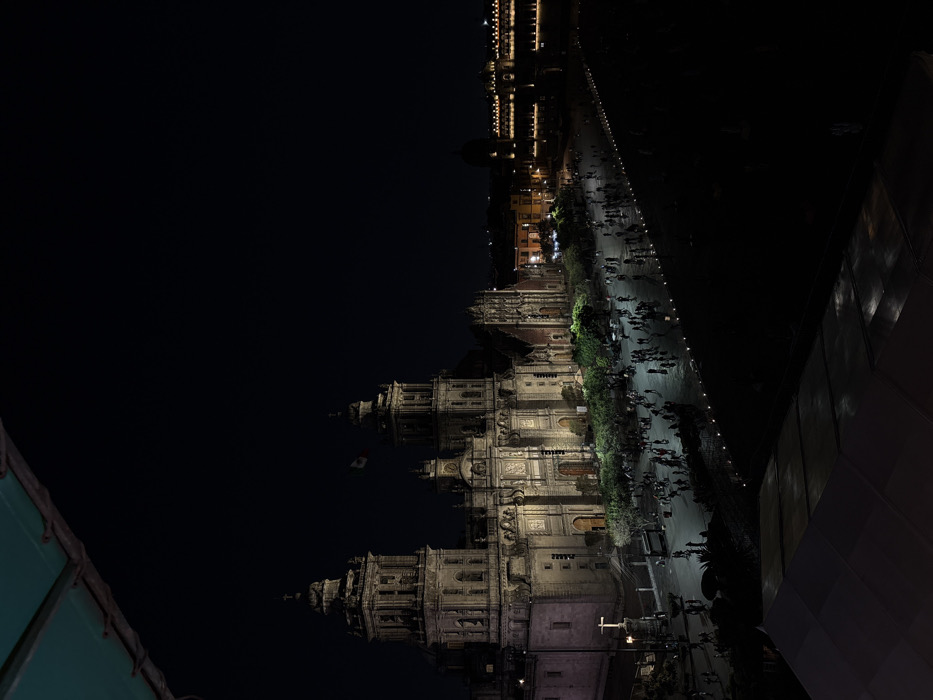 Full moon illuminates Mexico City's historic cathedral district