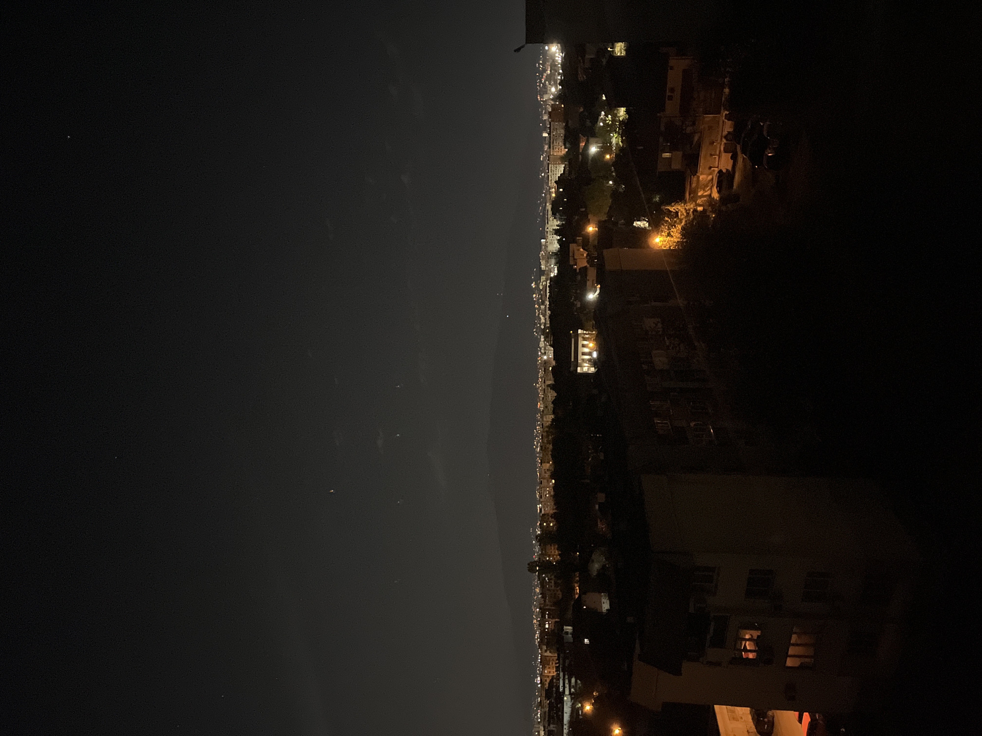Evening cityscape views documented across Sofia, Bulgaria