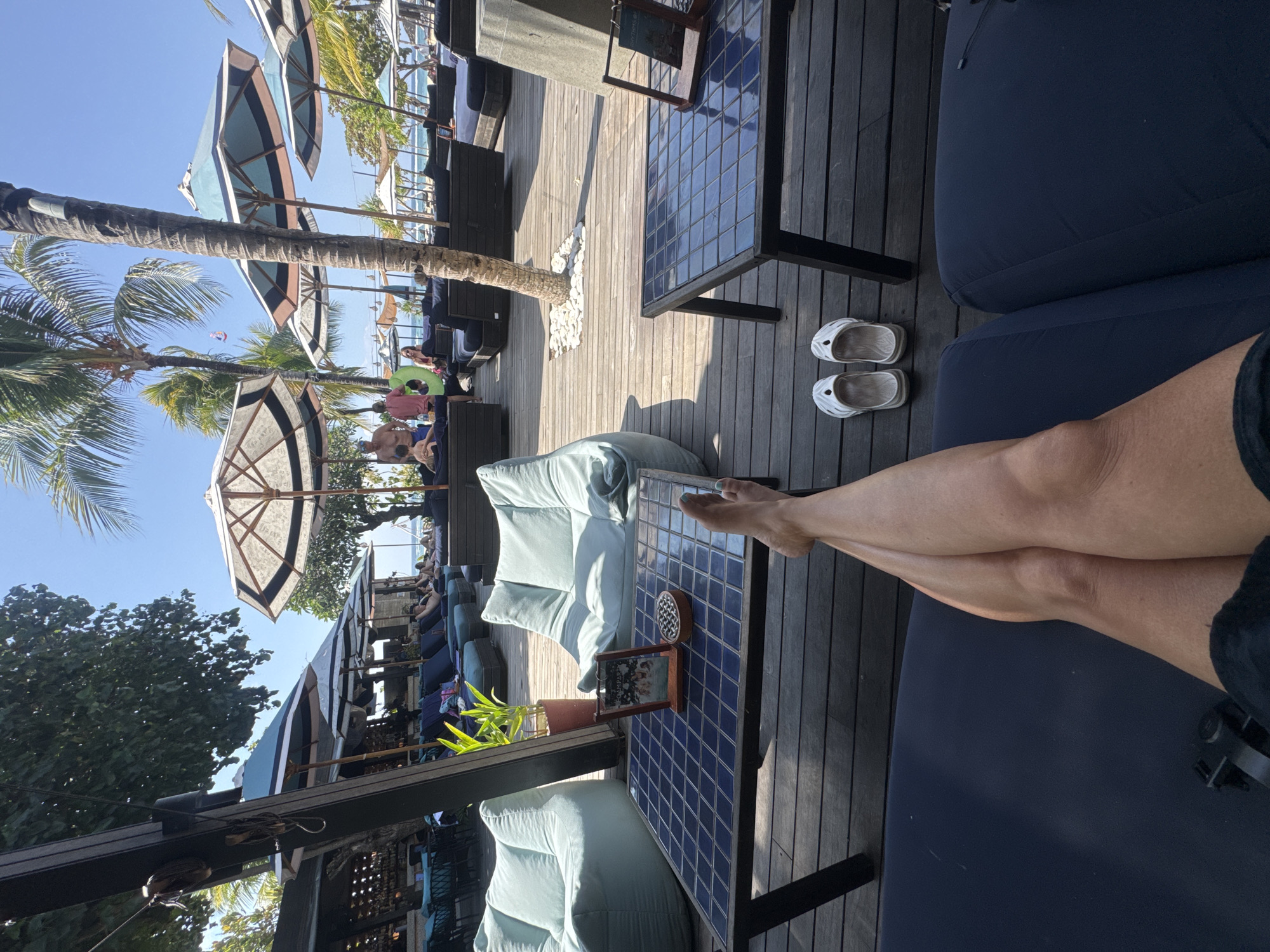 Lazy morning at a Bali beach club, Kuta Selatan