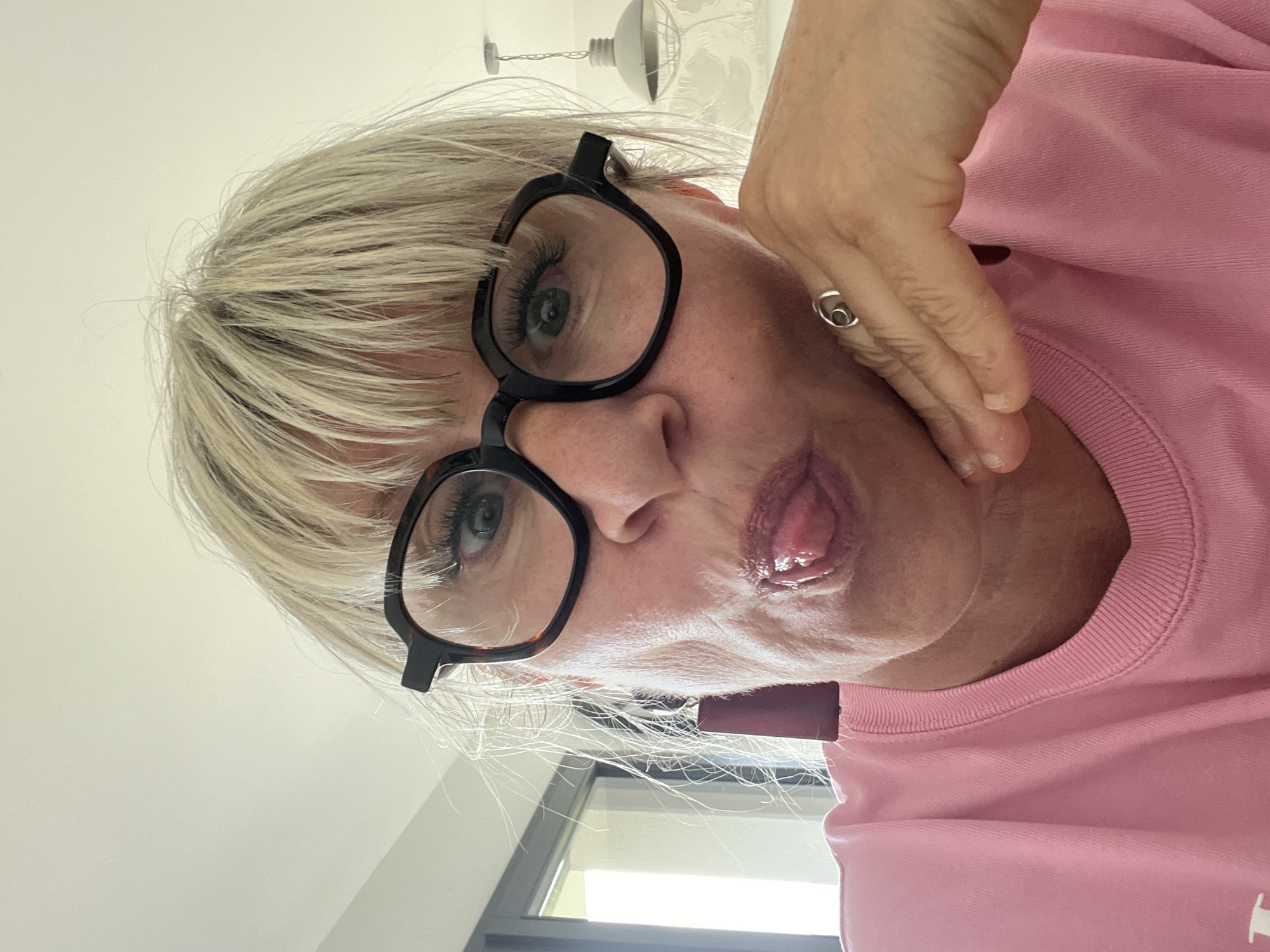 Woman captures playful selfie in Chambœuf