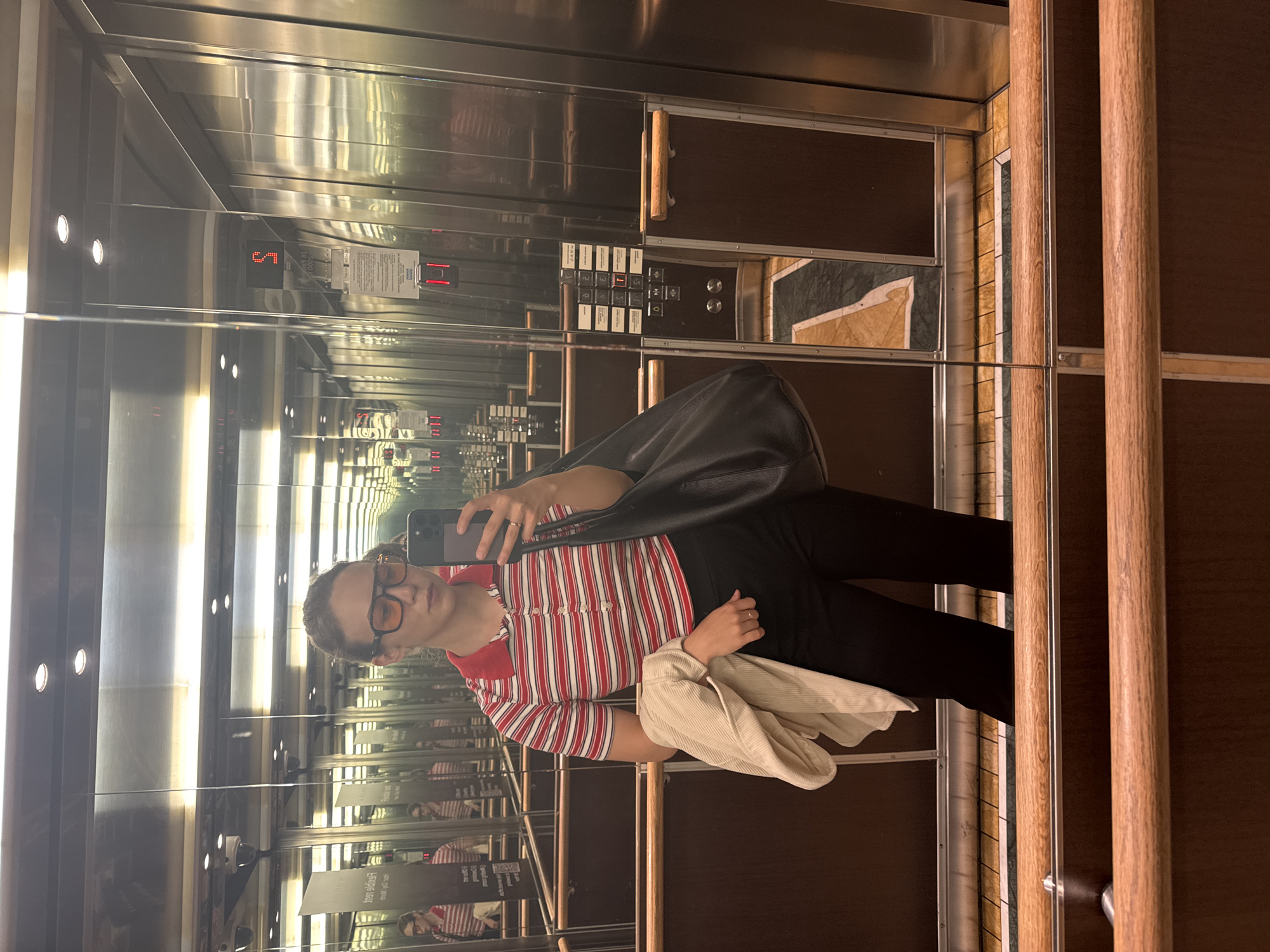 Morning in Riga: elevator to Pilates studio
