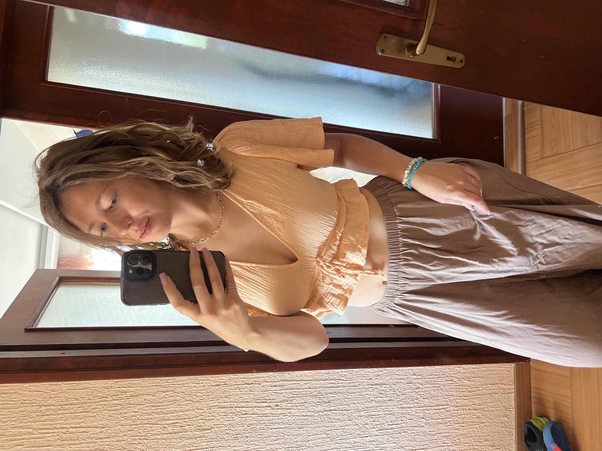 Woman documents selfie session across multiple locations in Podgorica