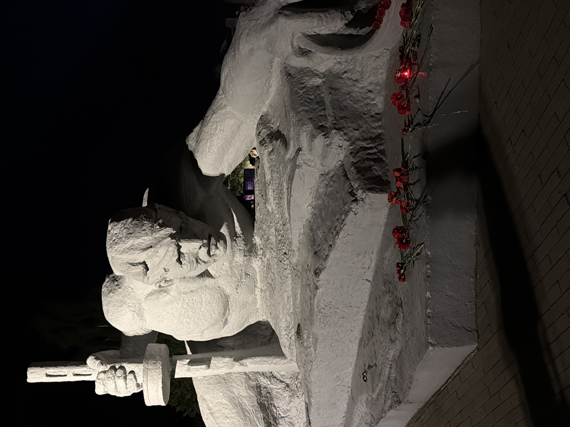 Candles and carnations at Brest Fortress on the night of June 21st