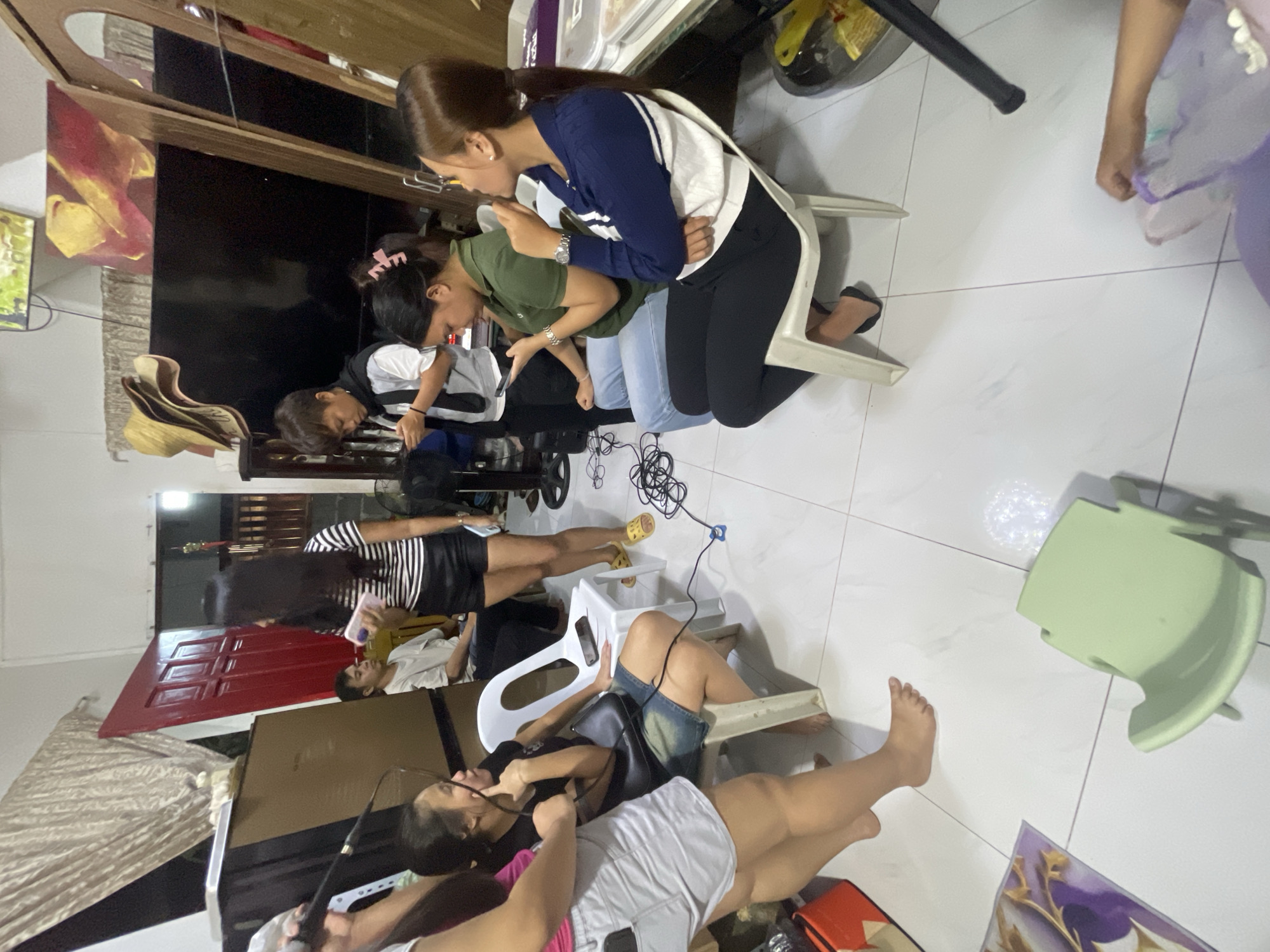 Birthday gathering in Davao City with ube cake and Filipino food