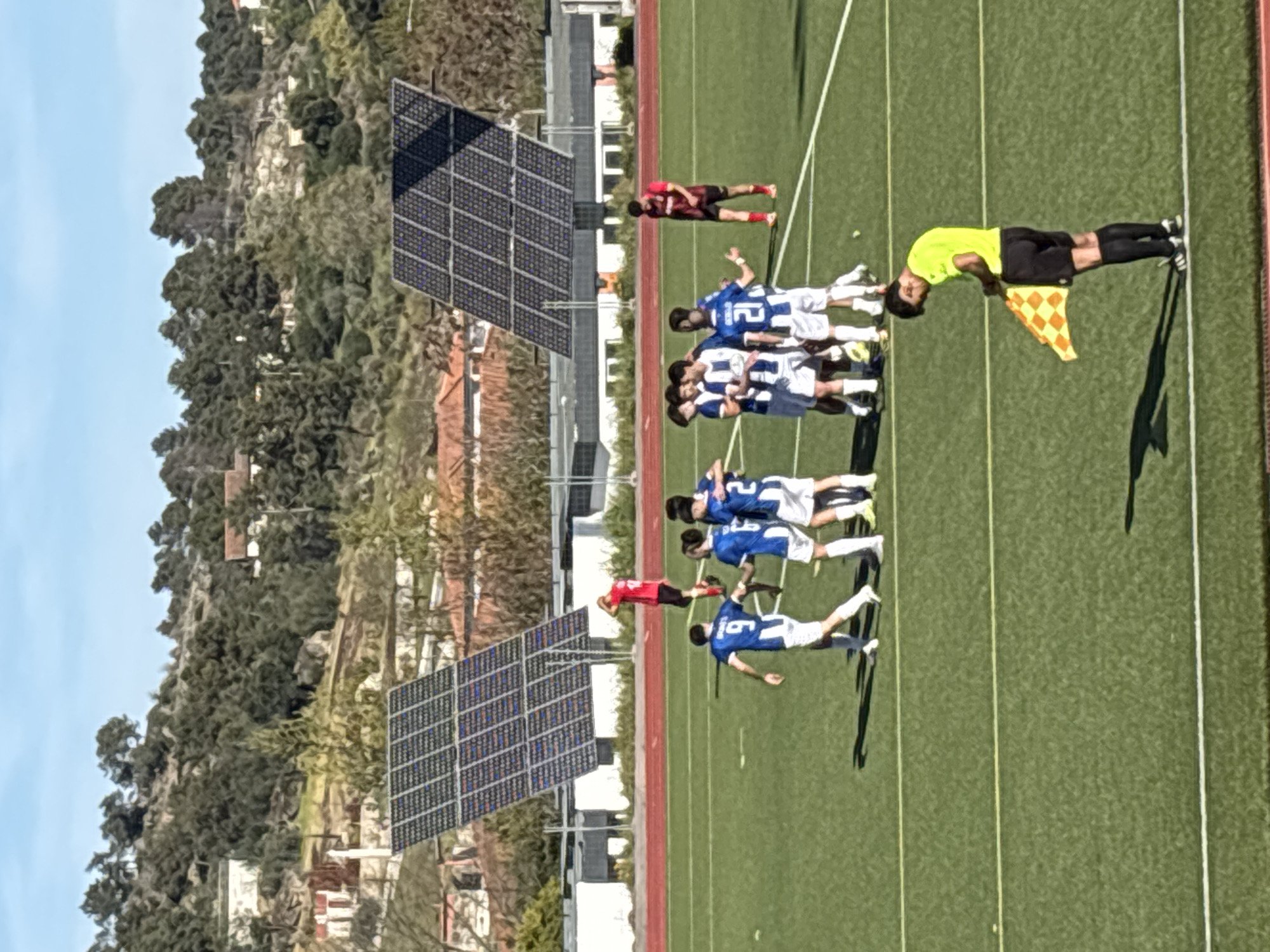 Soccer match documented in Valpaços, Portugal Friday afternoon