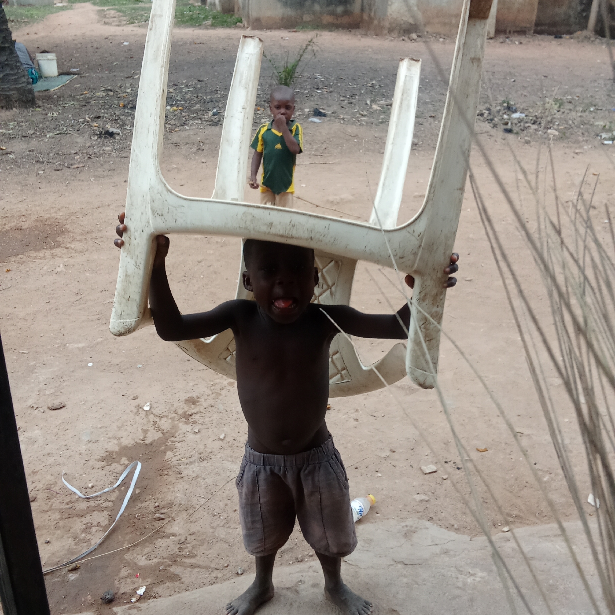 Children play outdoors in Akwanga, Nigeria