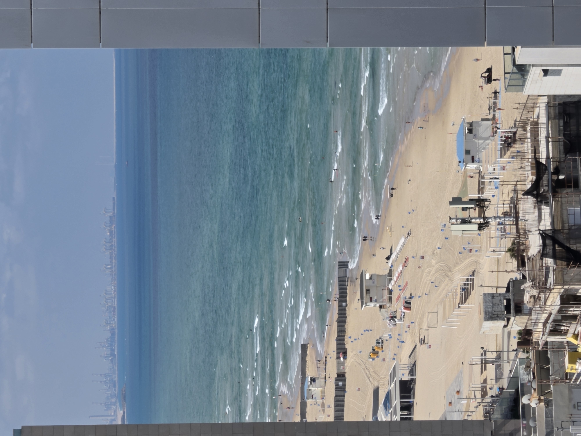 Early morning coastal views captured in Bat Yam, Israel