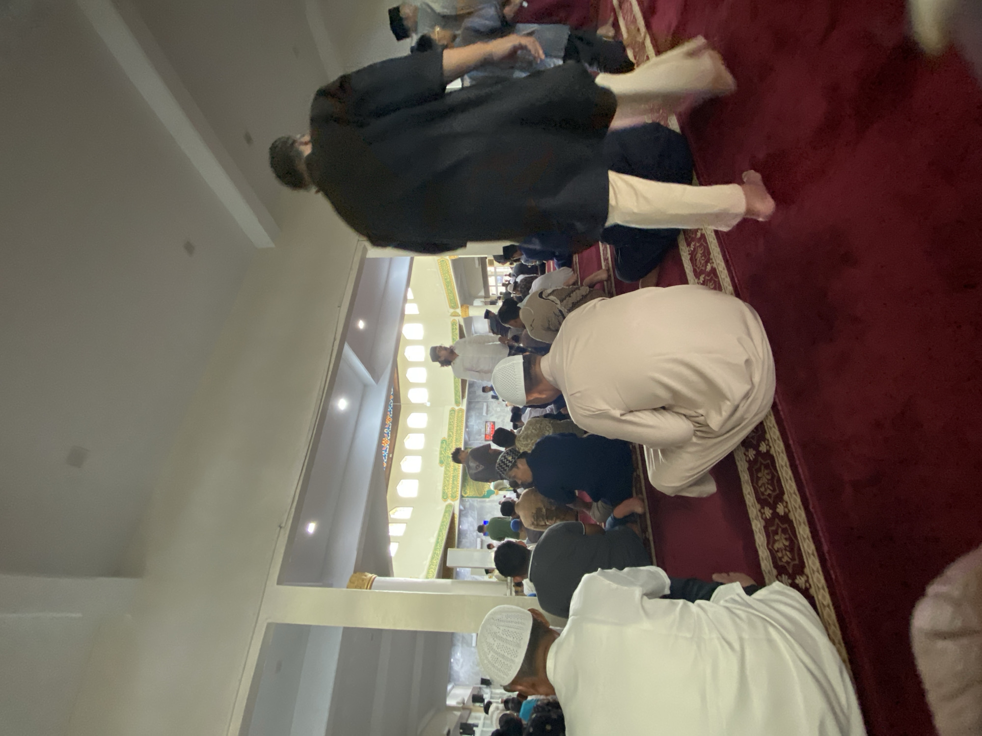 Congregational prayer underway at a Lhokseumawe mosque
