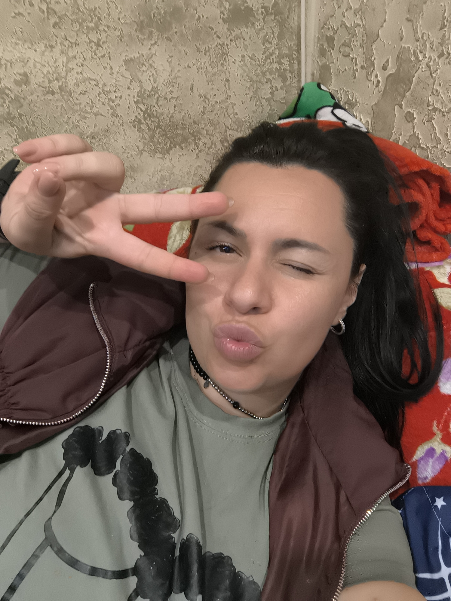 Woman takes selfie in casual outfit in Pleven