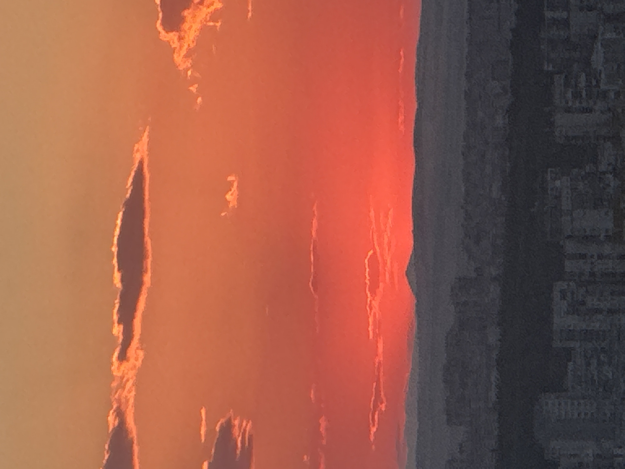 Dinner service and sunset views at a Sofia restaurant