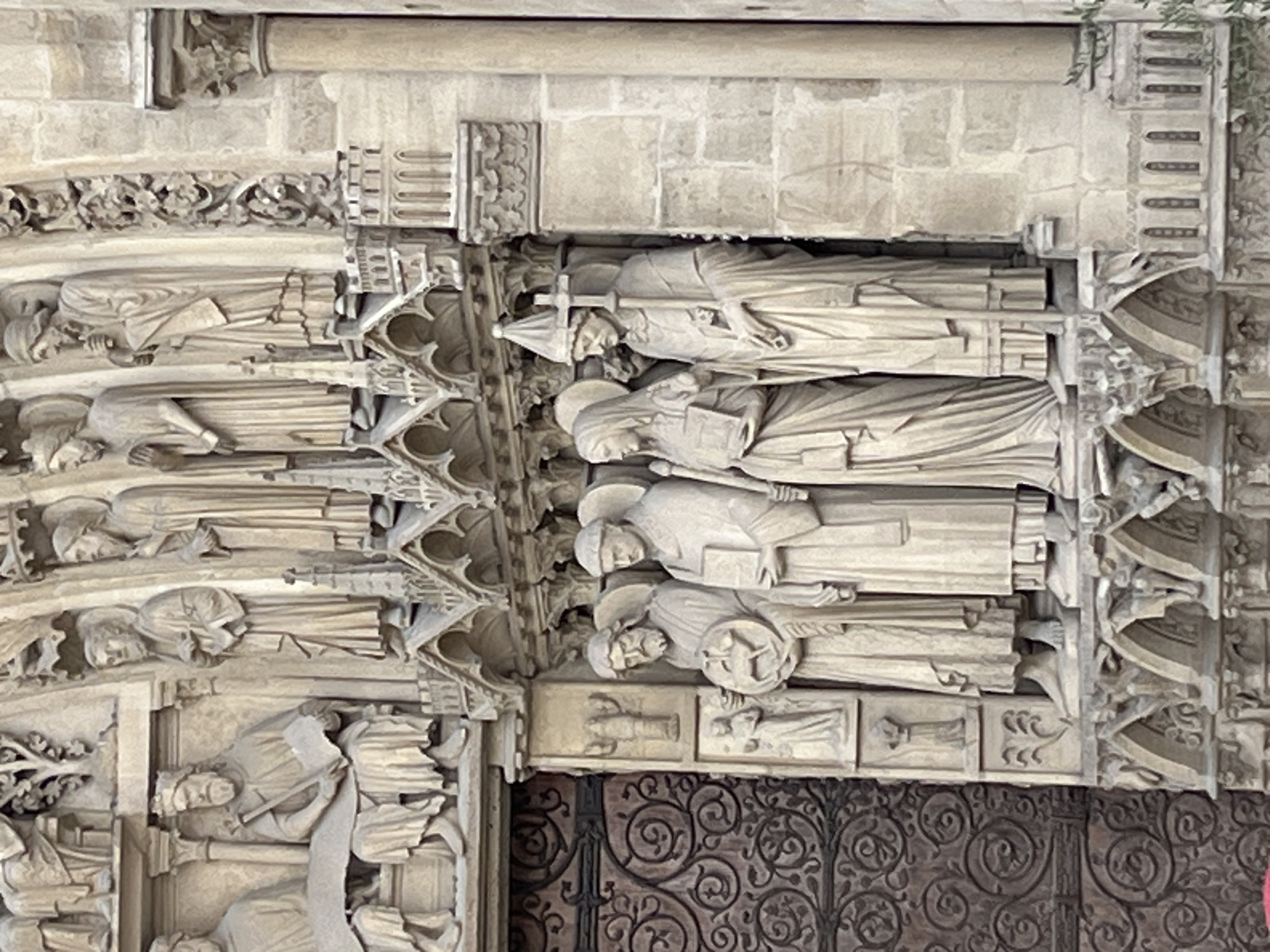 Up close with Notre Dame's facade, sculptures, and ongoing restoration