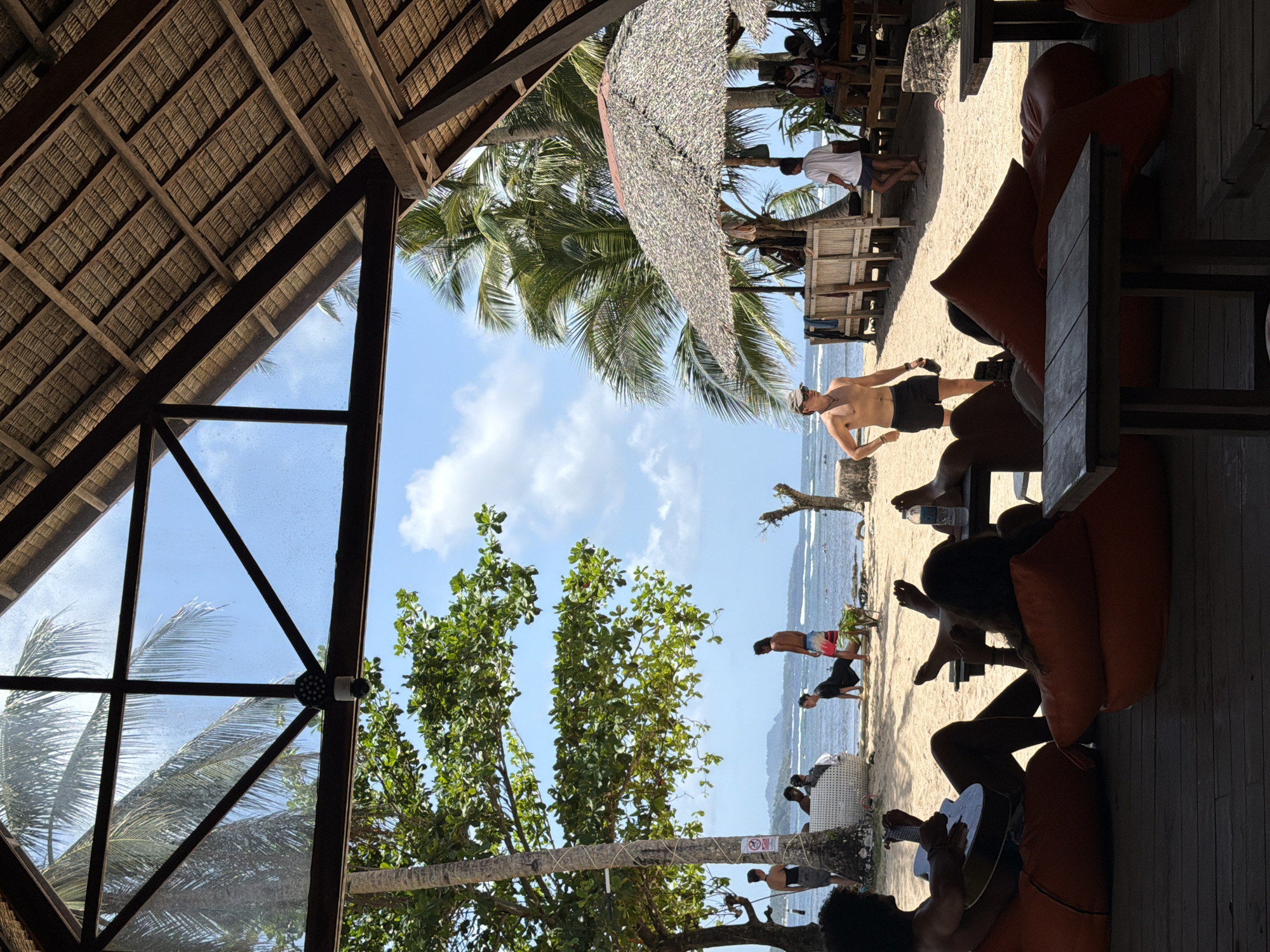 Beach leisure activities documented in General Luna, Philippines