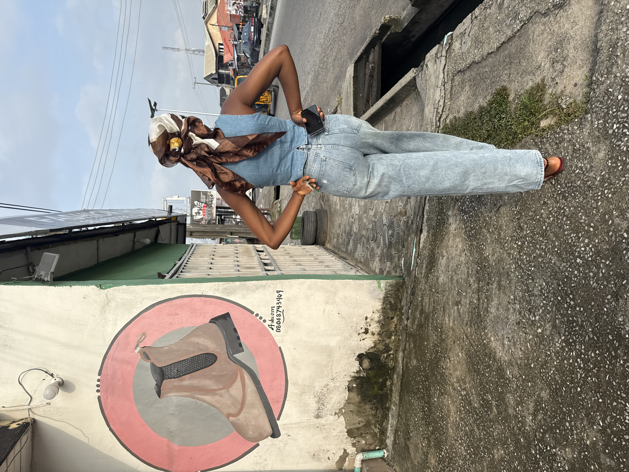 Morning street life captured in Ado, Nigeria