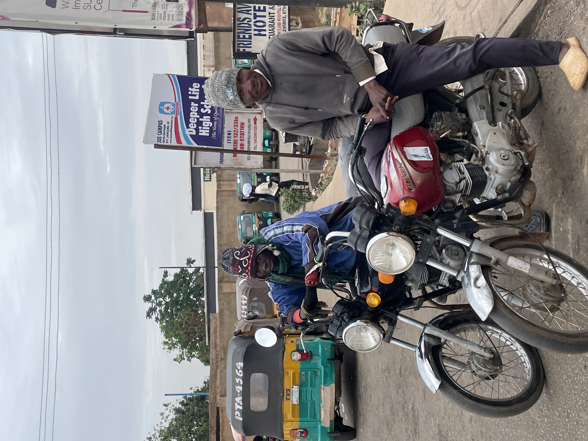 Evening street life and food vending documented across Jos