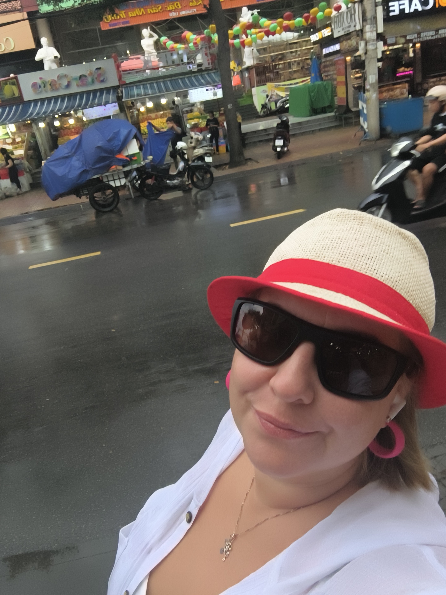 Wet morning on Nha Trang's beachfront after rain