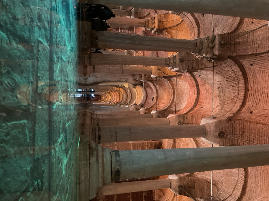 Tourist documents morning visit to Istanbul's historic Sultanahmet landmarks