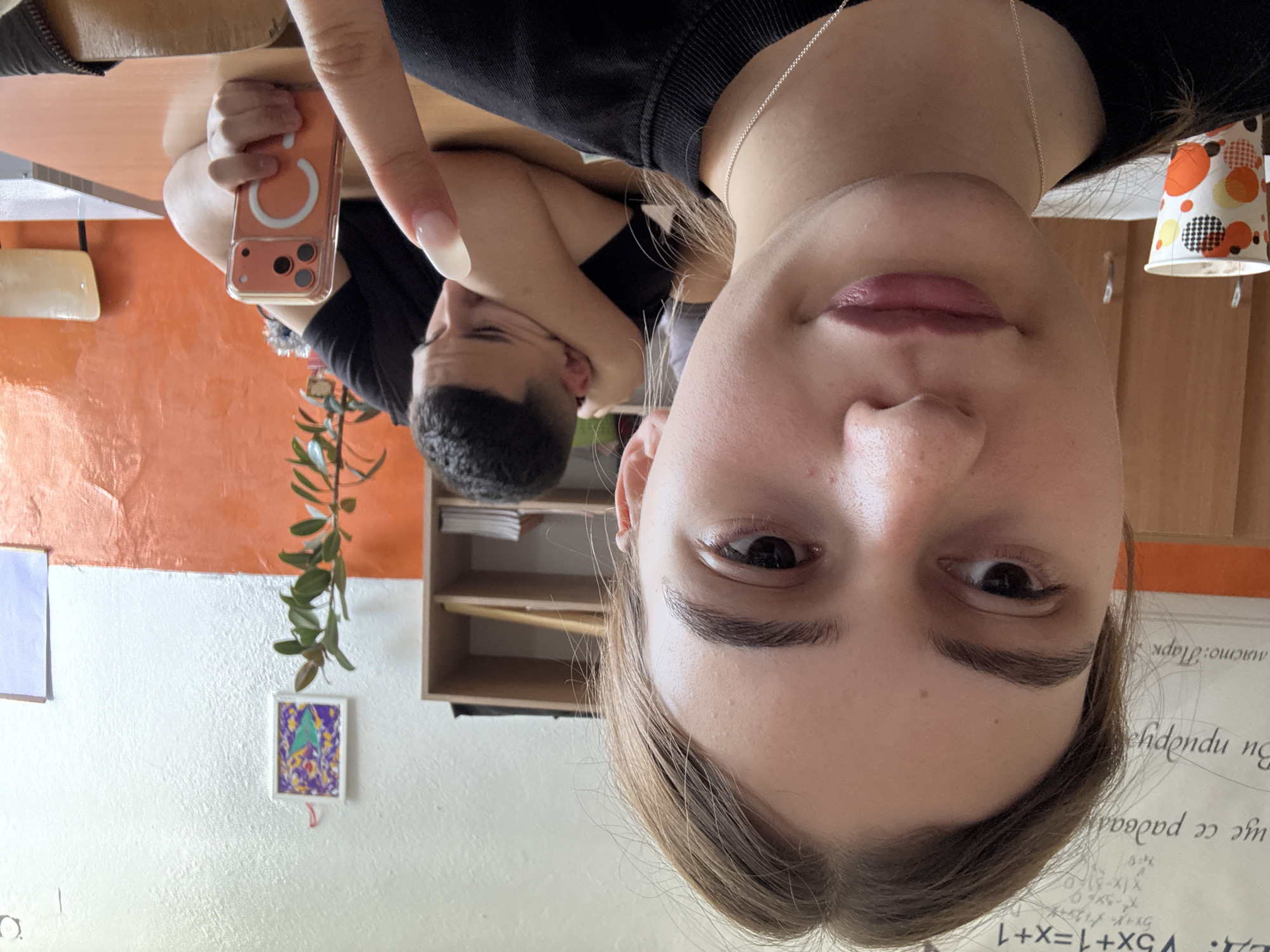 Students document casual classroom moments in Panagyurishte Bulgaria morning