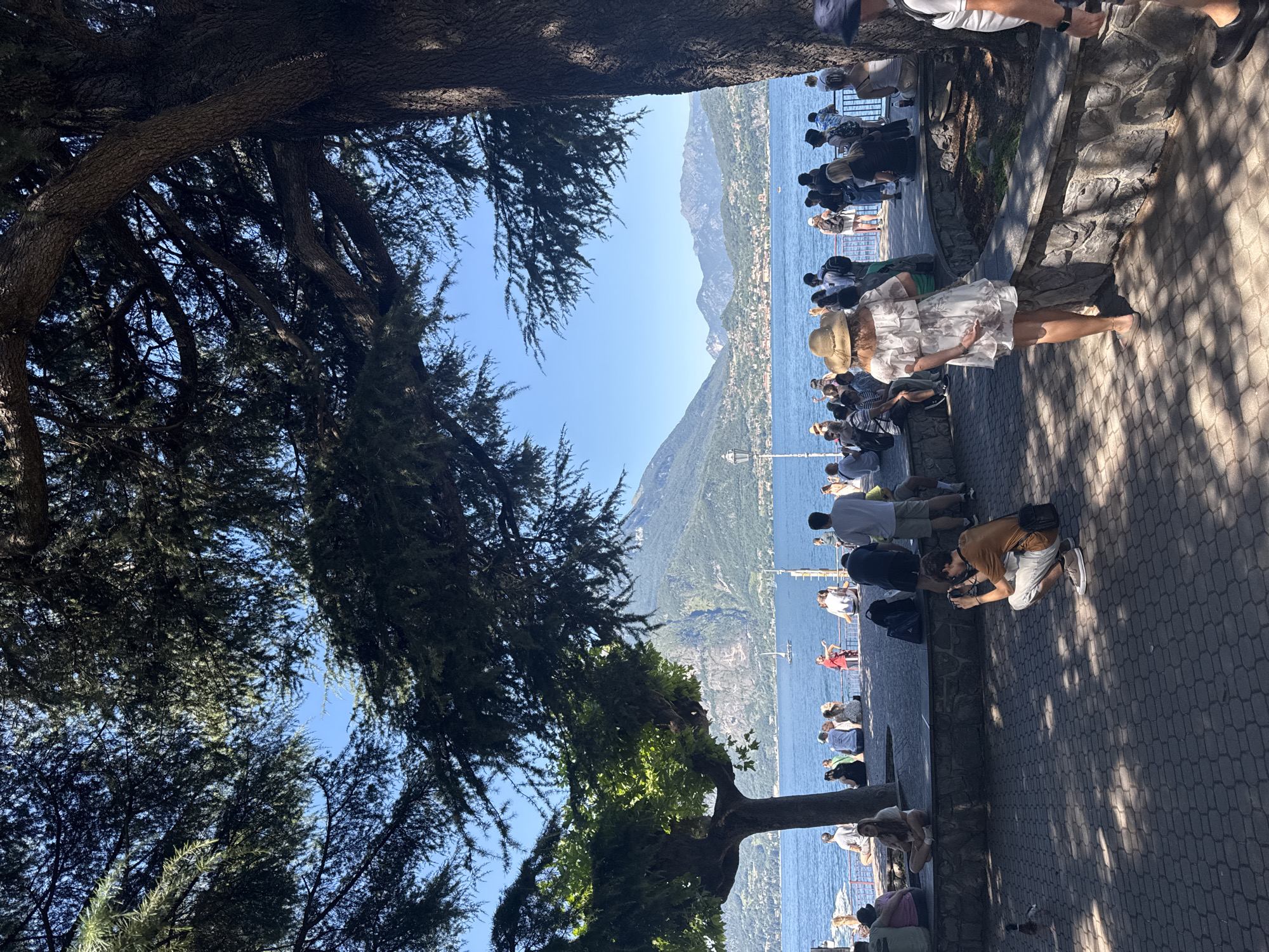 Summer morning on Lake Como's Varenna waterfront