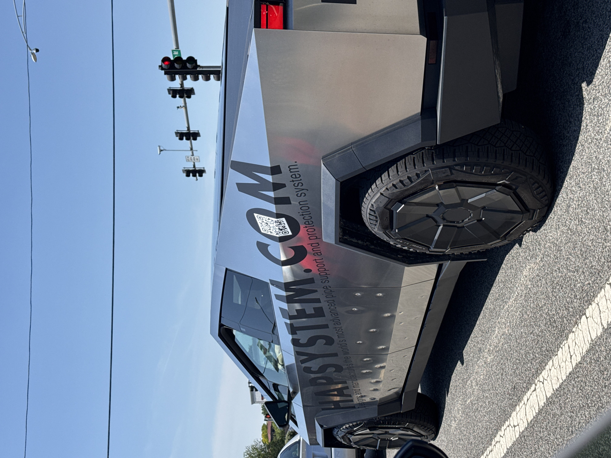 Branded Tesla Cybertruck spotted parked in Glendale Heights, Illinois