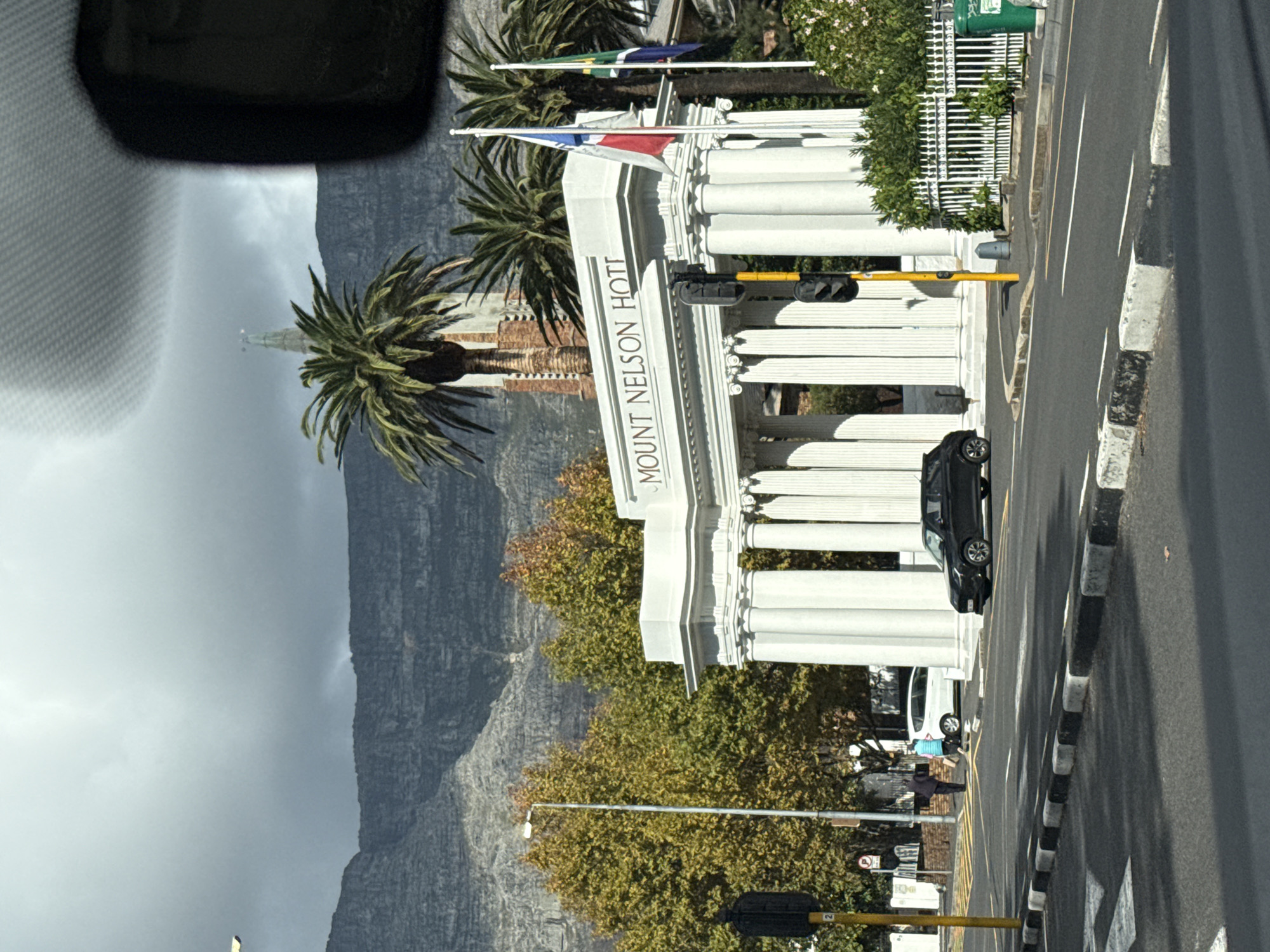 Morning scenes documented around Cape Town's Mount Nelson Hotel area