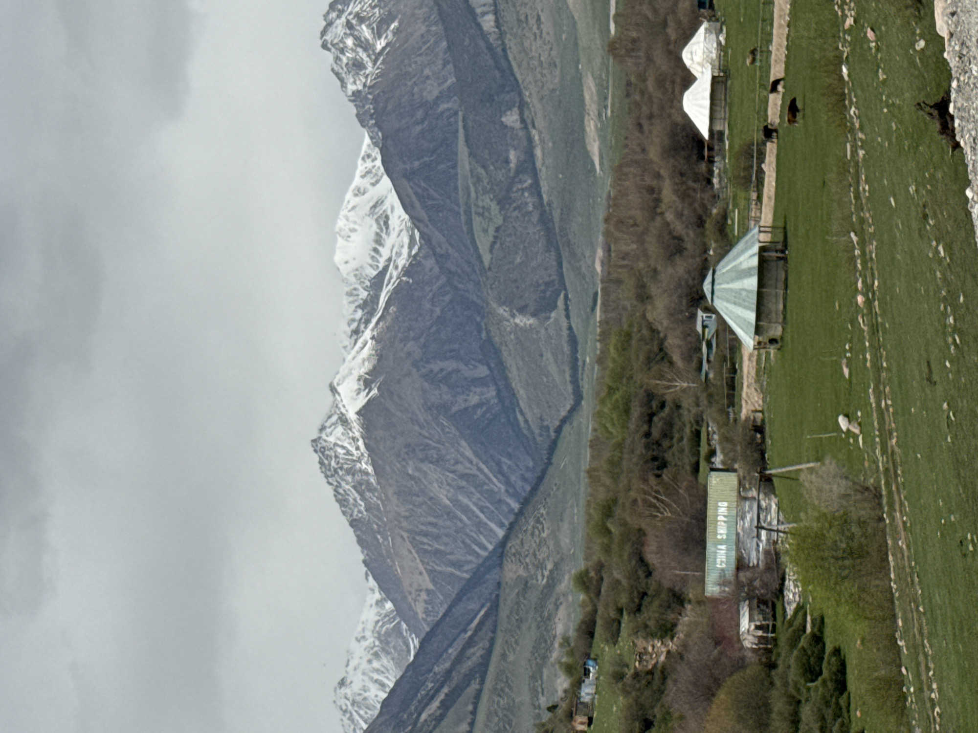 Spring mountain landscapes documented in Semenovka, Kyrgyzstan