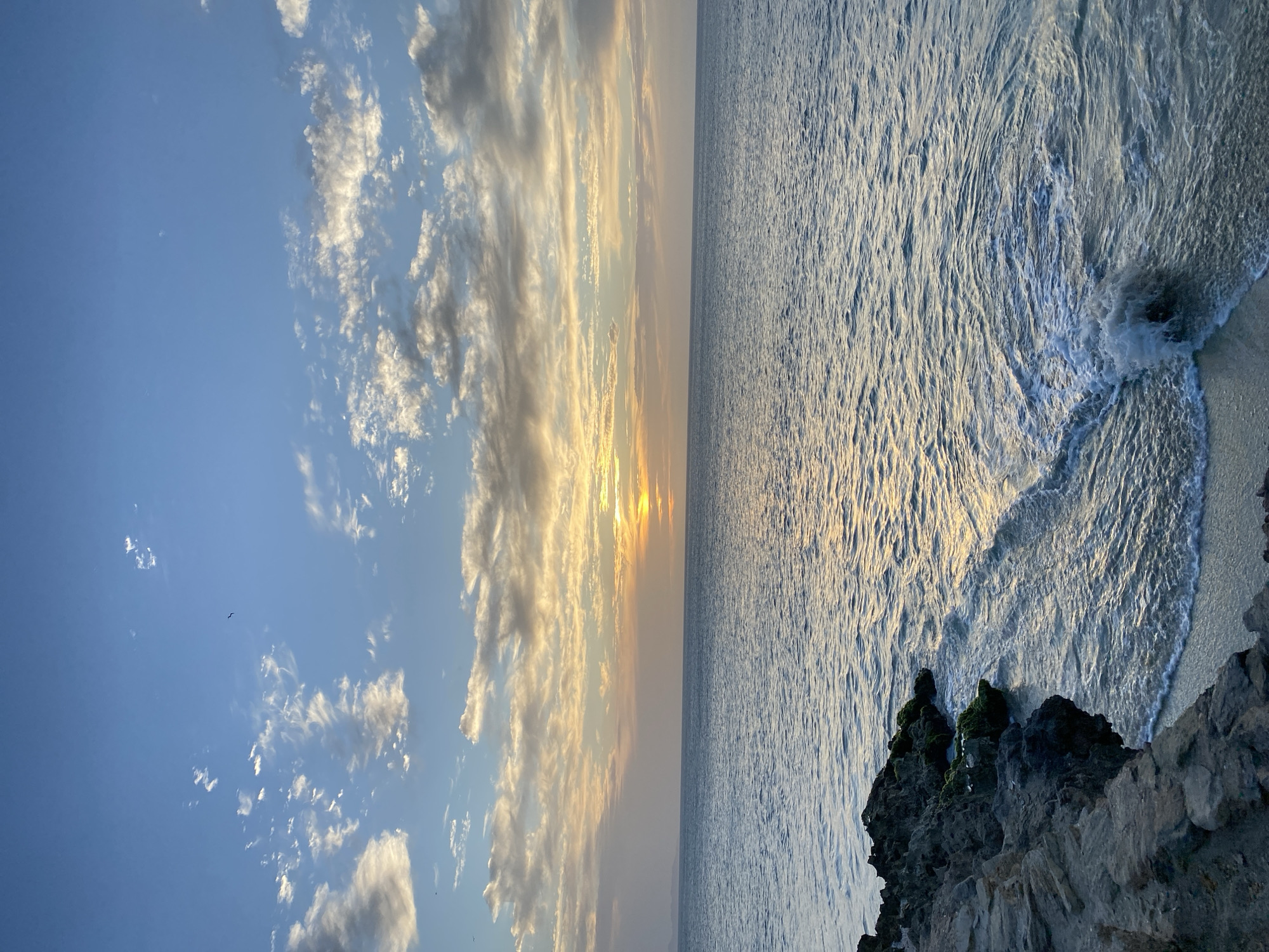 Sunset documented from multiple coastal viewpoints in Juan Griego