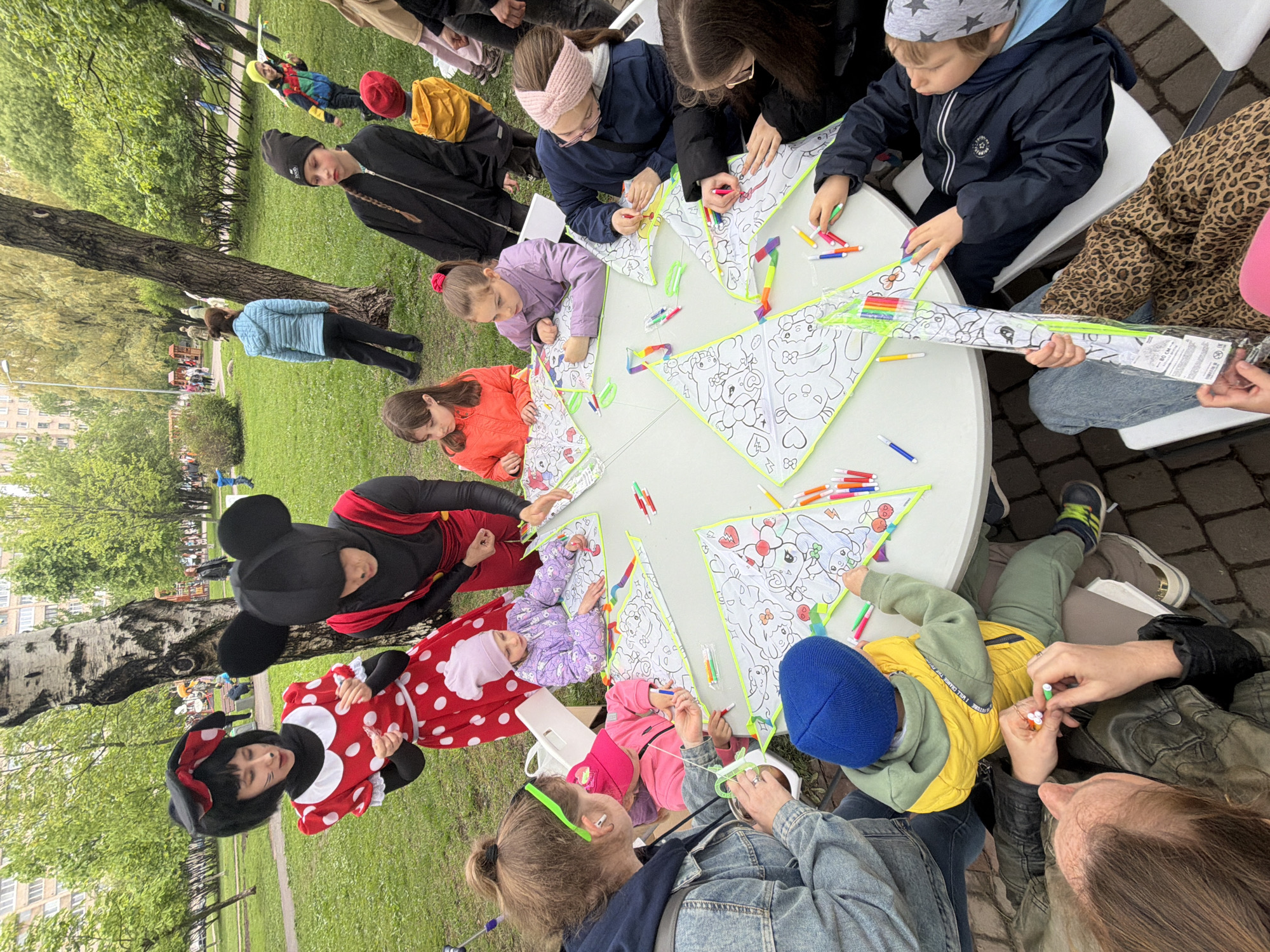 Children's festival with crafts and entertainment held in Saint Petersburg park