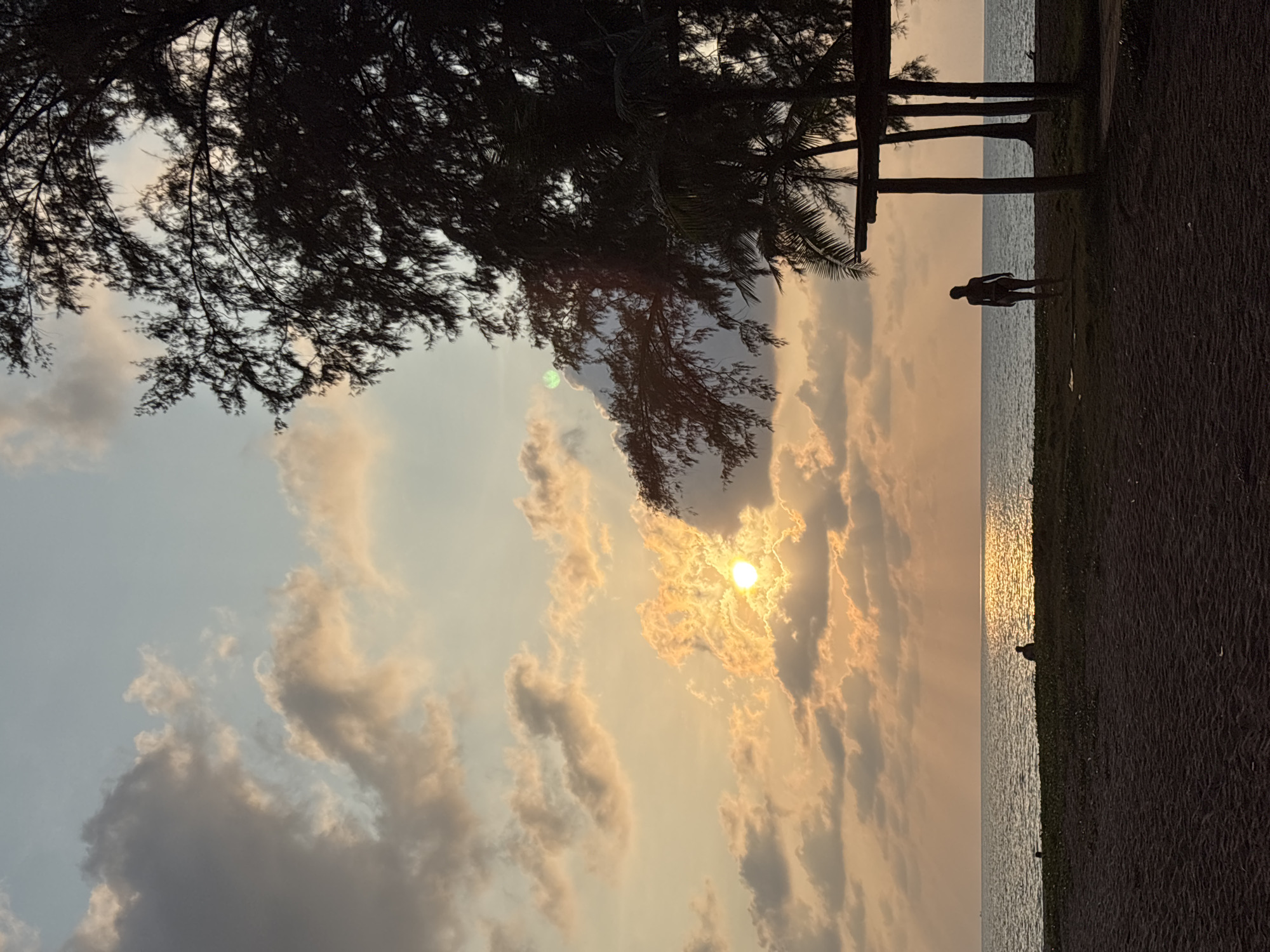 Sunset picnic documented at Choeng Thale beach, Thailand