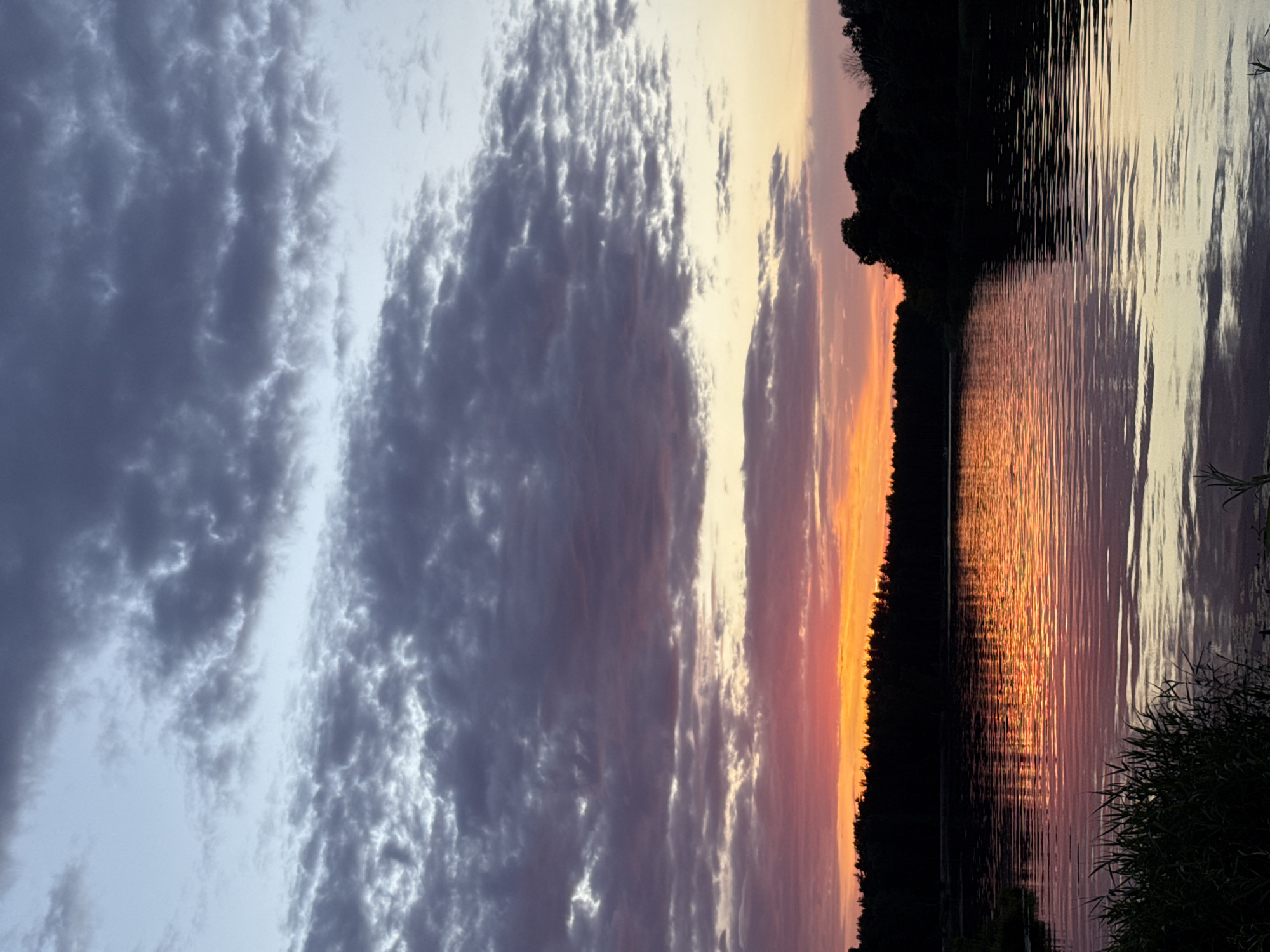 Sunset over the Gauja River, Carnikava, Latvia