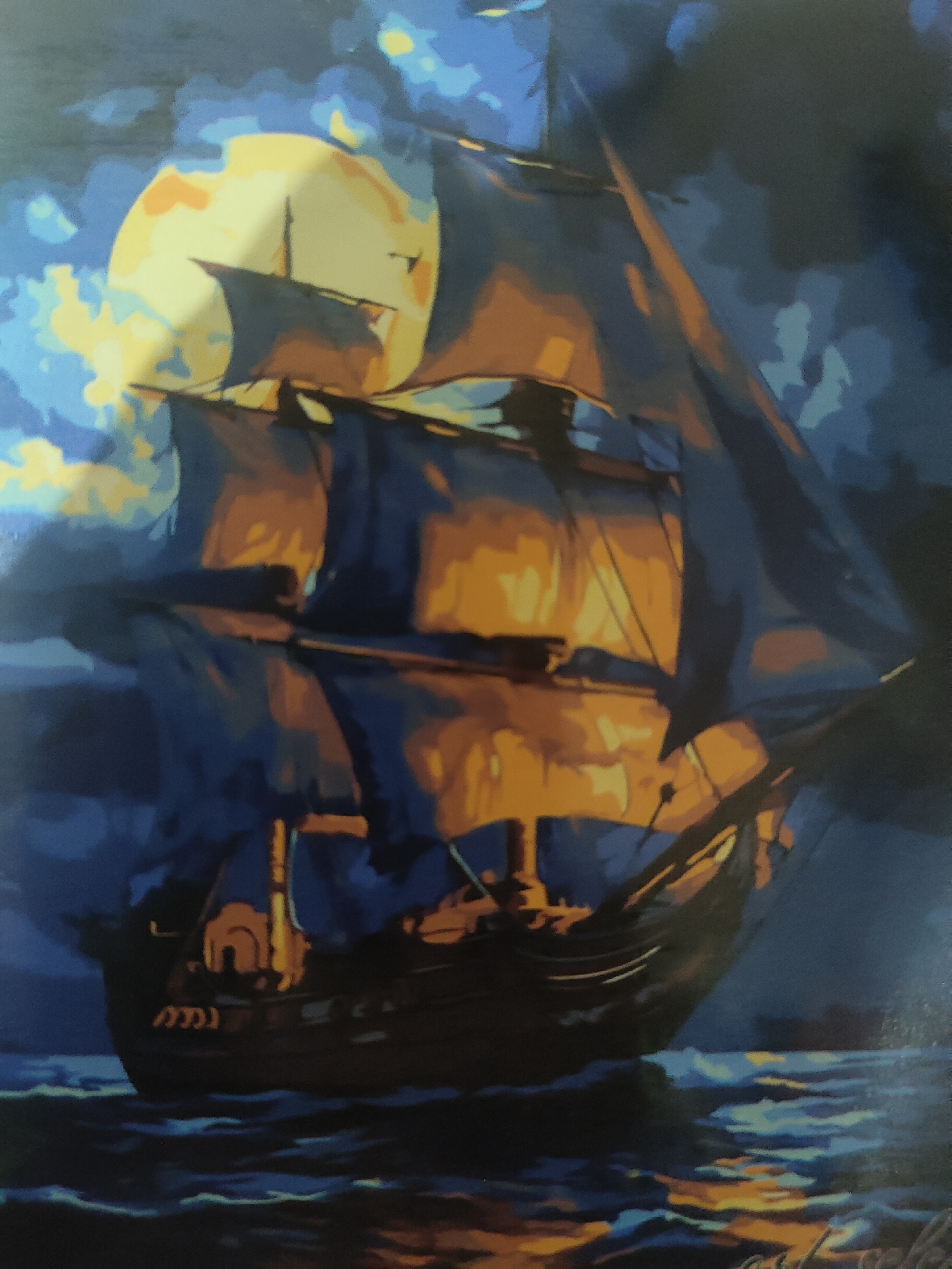 Paintings of ships and ballerinas in Ternovka, Moldova