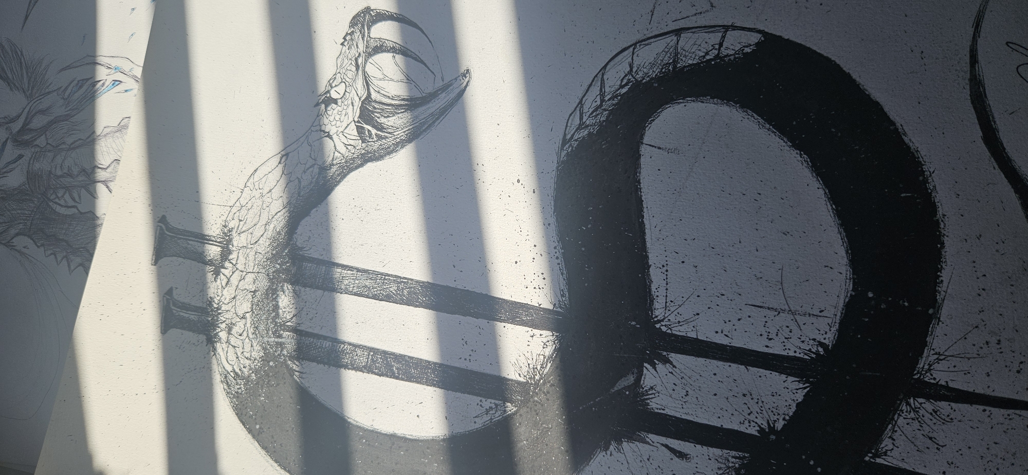 Artist's morning studio session documented in Kostenets, Bulgaria