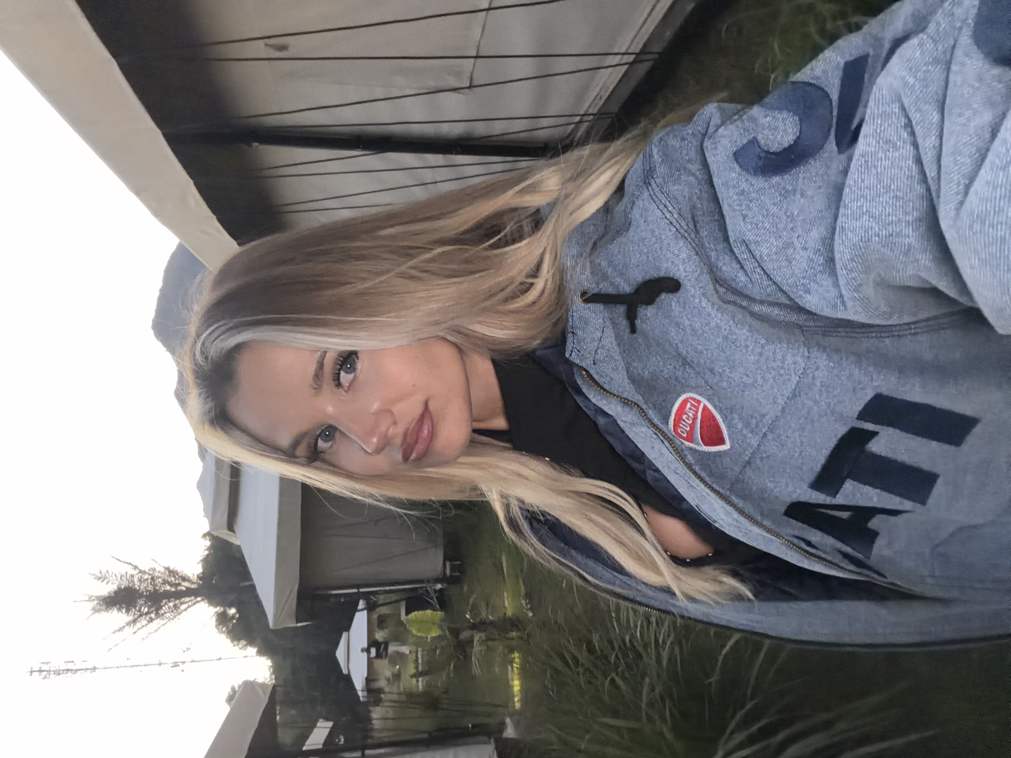 Selfie series at a Kintamani glamping site, Ducati jacket