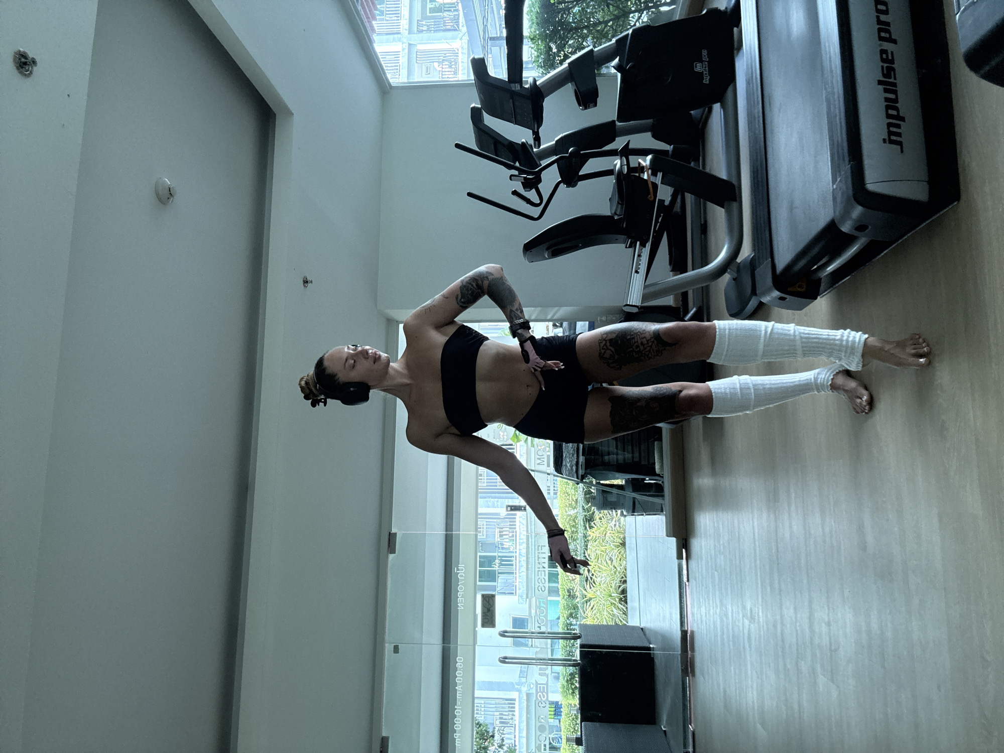 Gym session and a cat claiming a scooter in Wichit