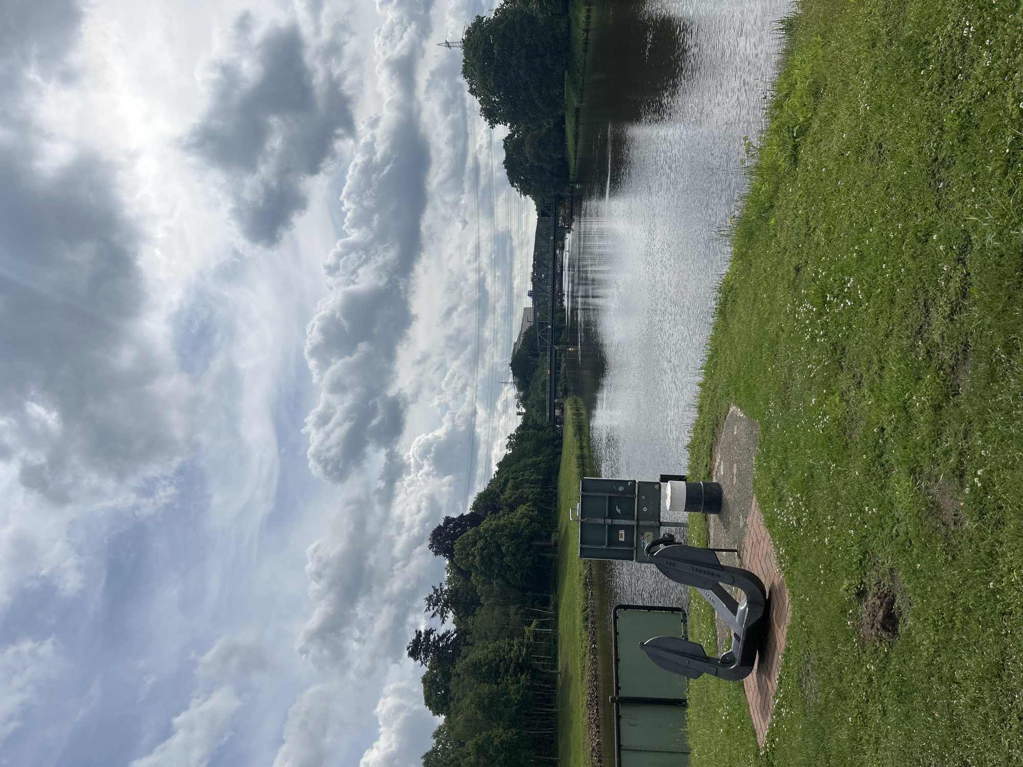Quiet waterfront moments captured in Lingen, Germany