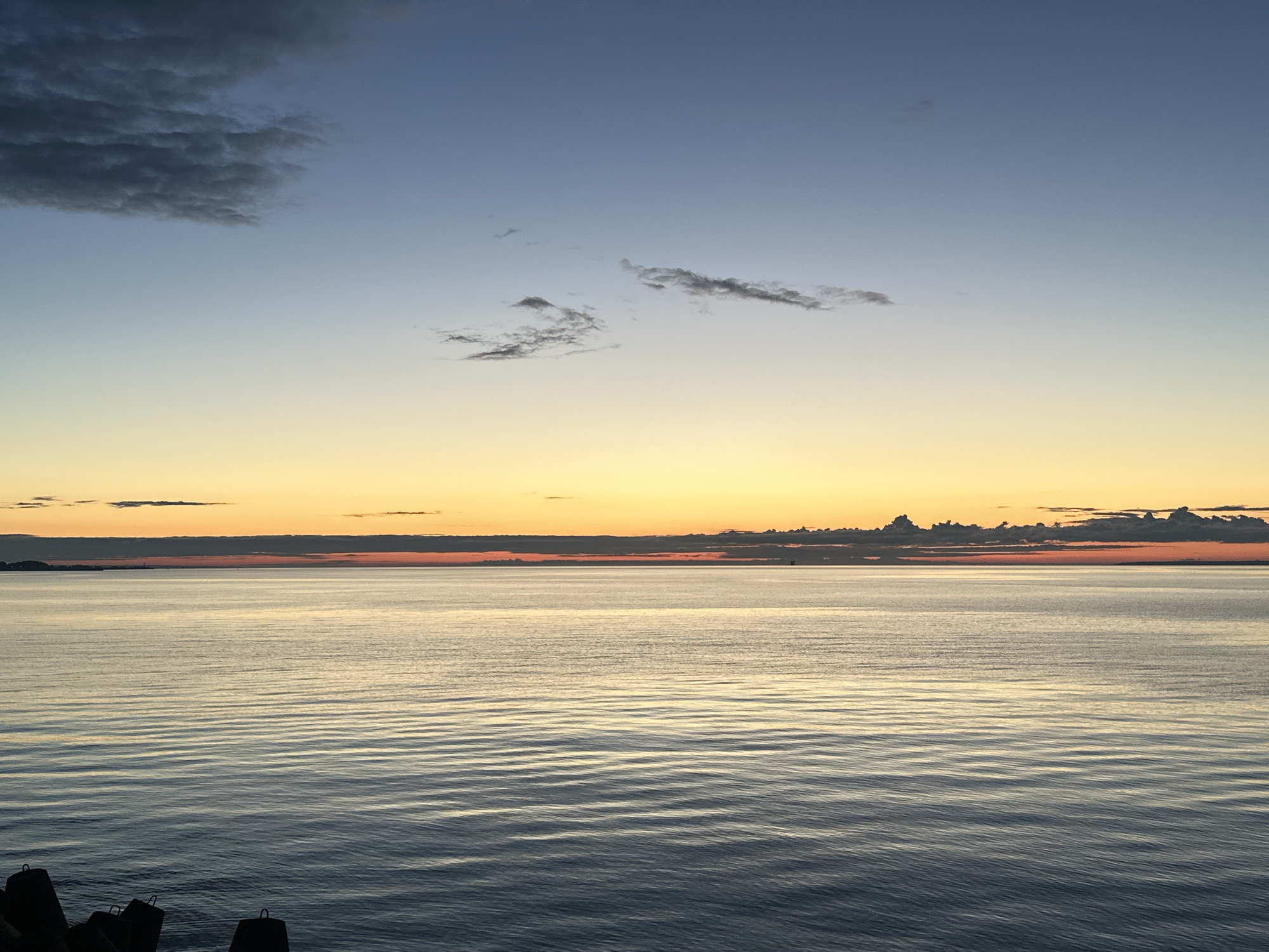 Sunset stroll along Tallinn's waterfront promenade and harbor