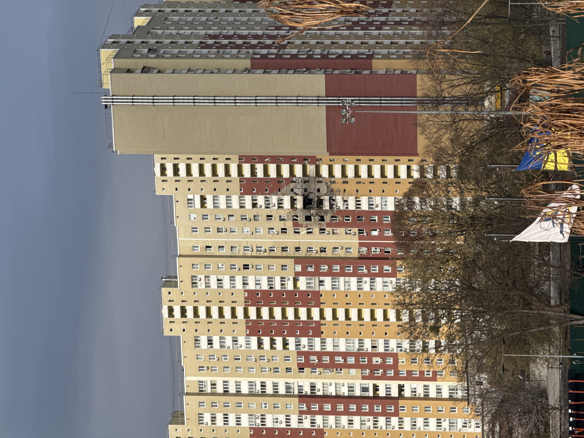Missile debris, building damage documented across Kyiv locations