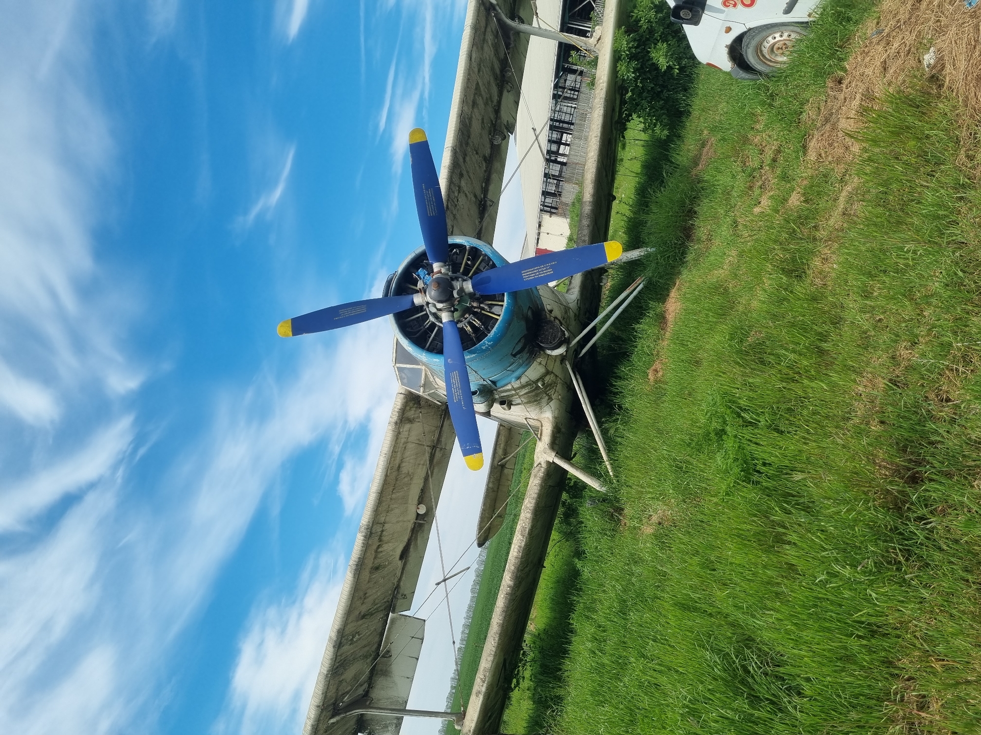 Vintage aircraft and vehicles spotted in Bulgarian field