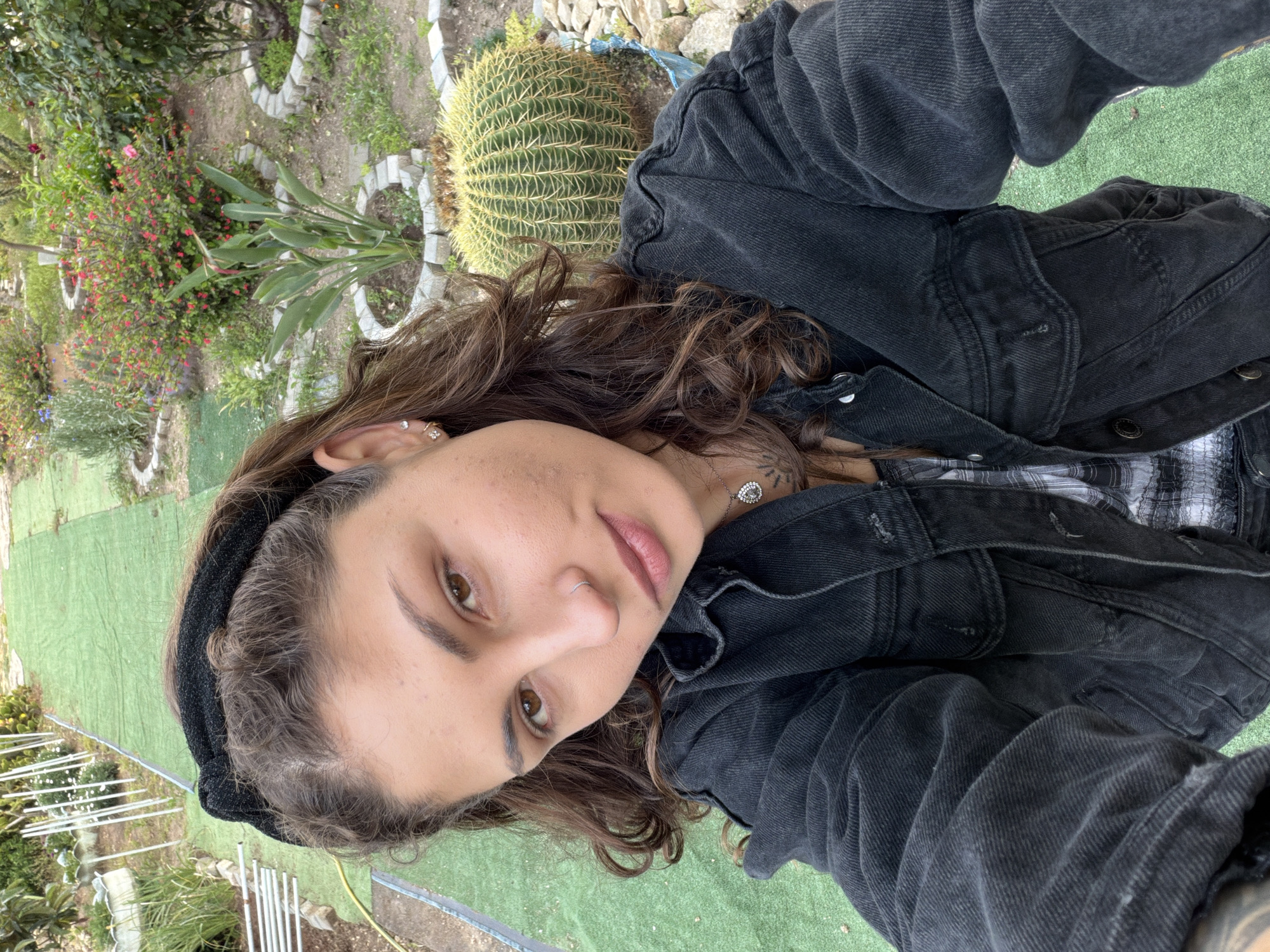 Person takes selfie outdoors in Kiryat Bialik, Israel