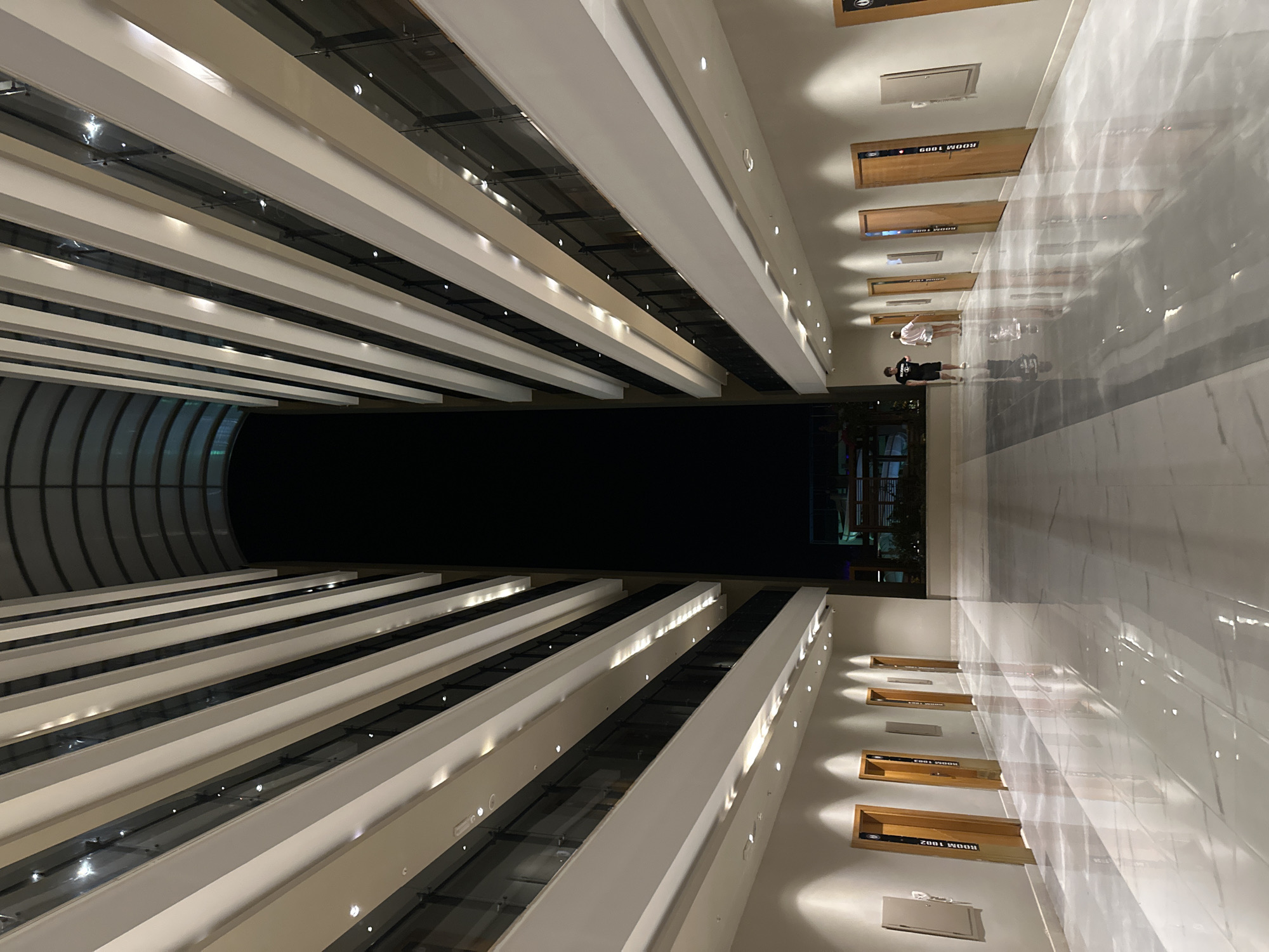 Inside a modern hotel lobby in Manavgat, Turkey