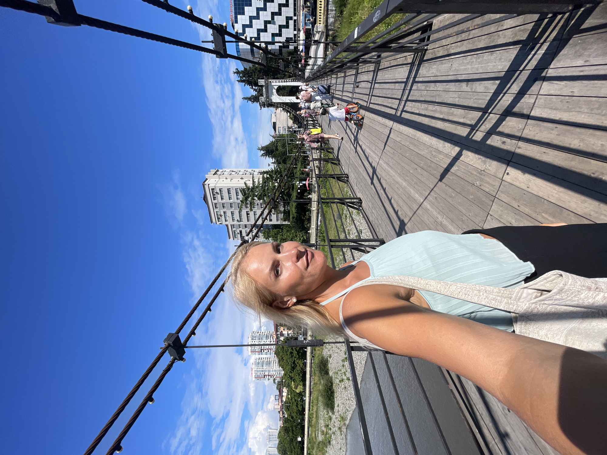 Sochi riverside on a sunny summer afternoon