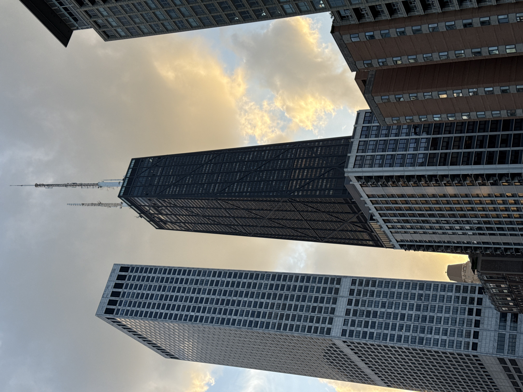 Late-night Chicago: park soccer and skyline shots