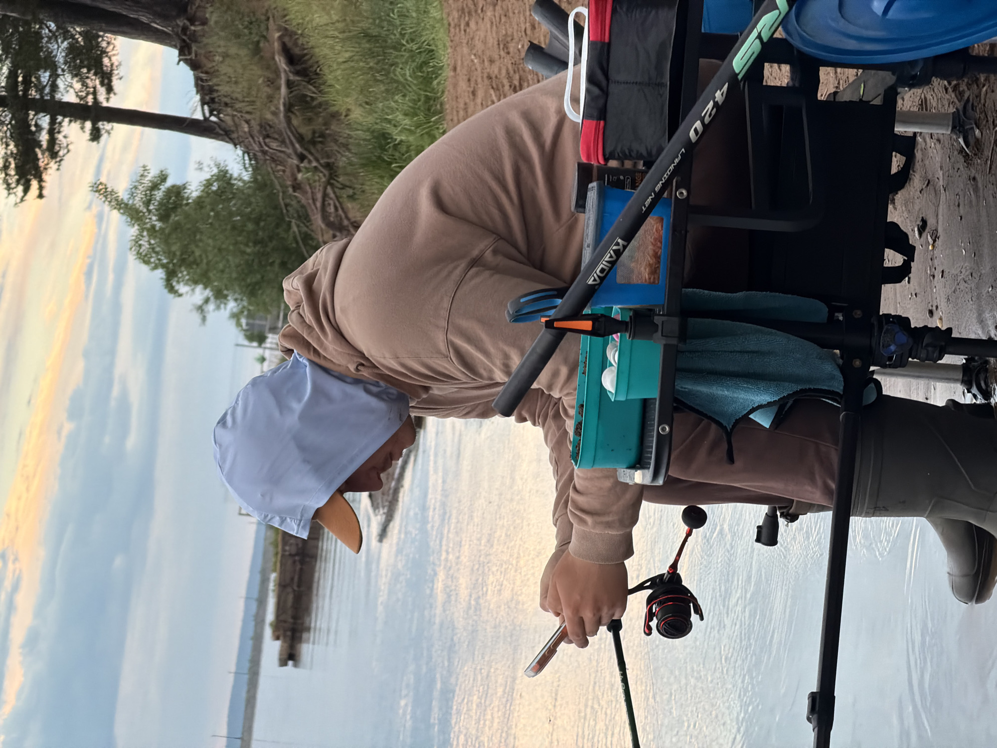 Late night fishing observed in Chaikovsky, Russia