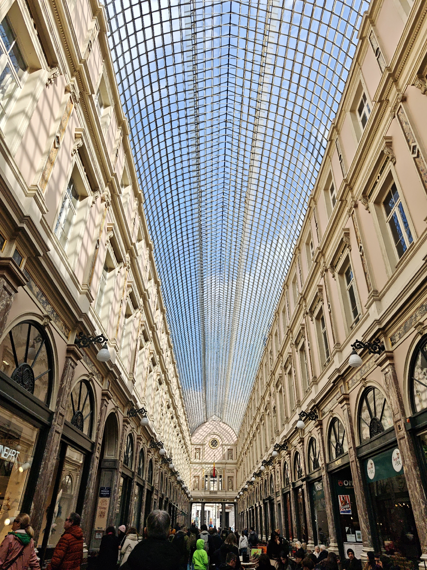 Historic Brussels shopping arcade captured by witness