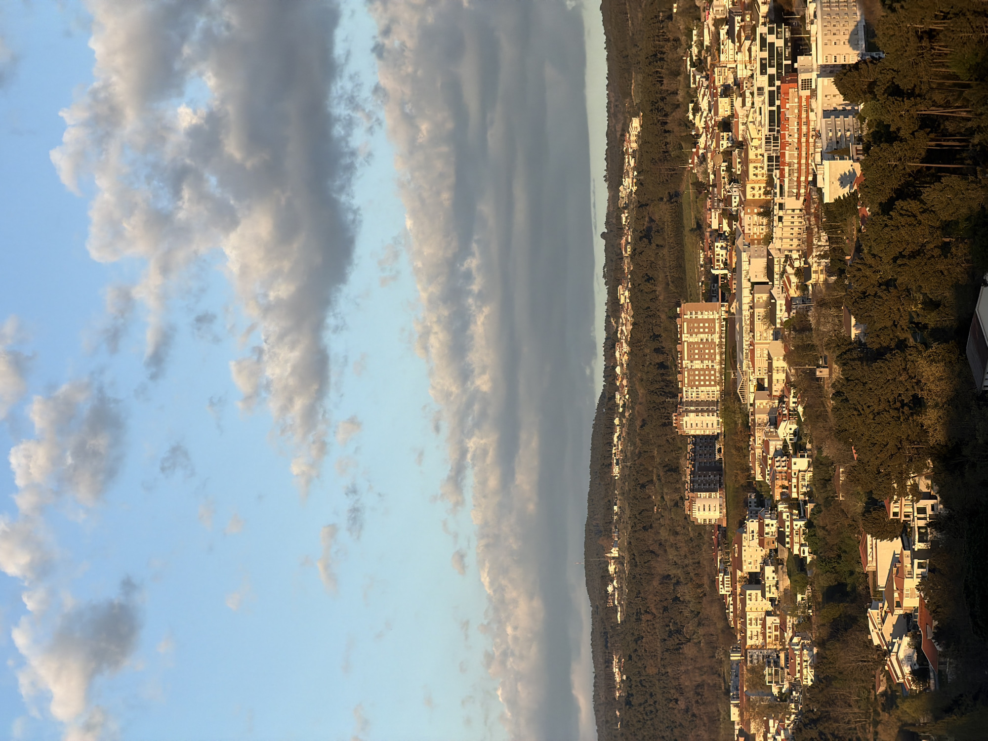 Elevated views of Vila Real cityscape and soccer field documented