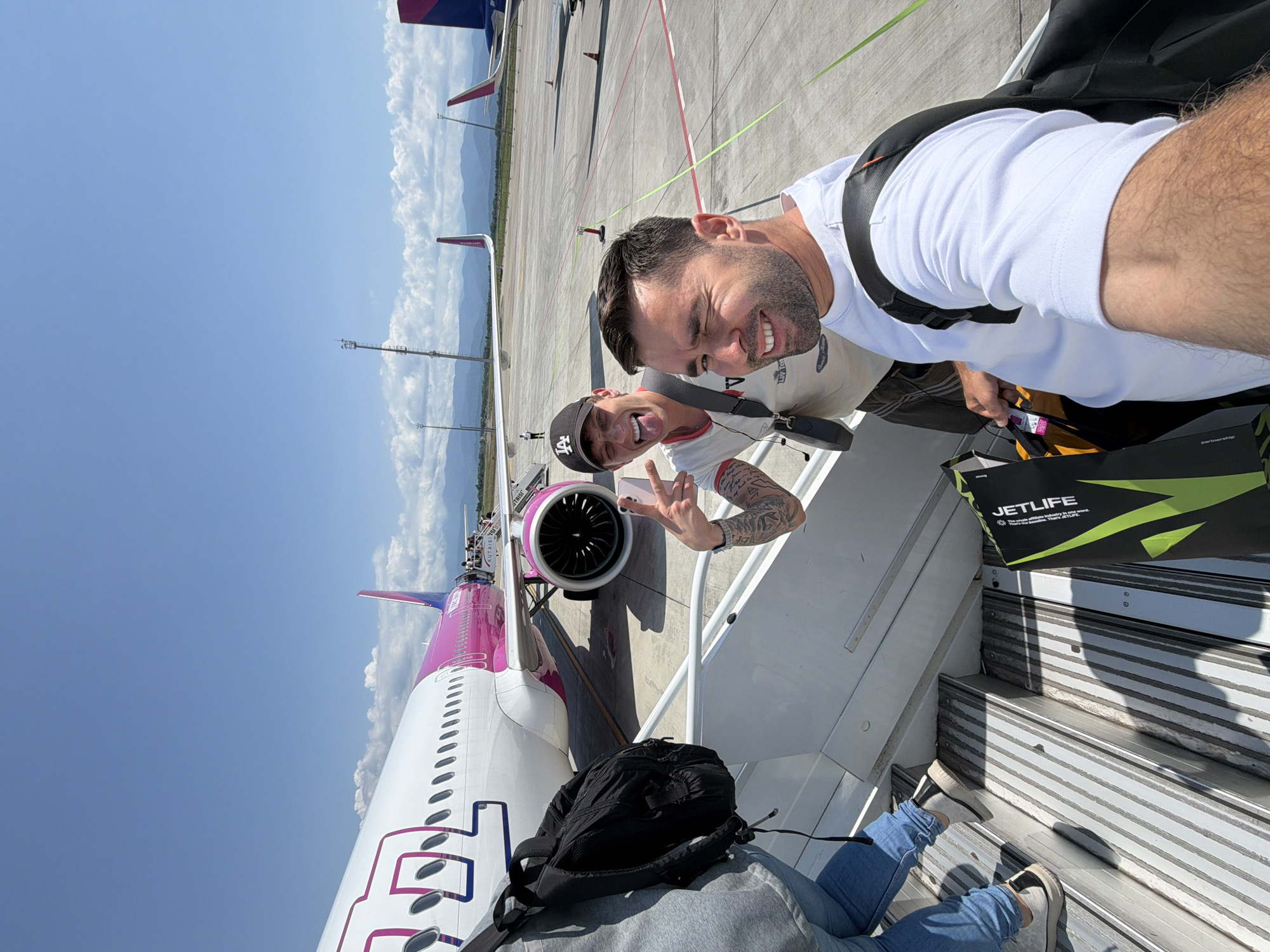 Group heads out from Kutaisi Airport on a Barcelona flight