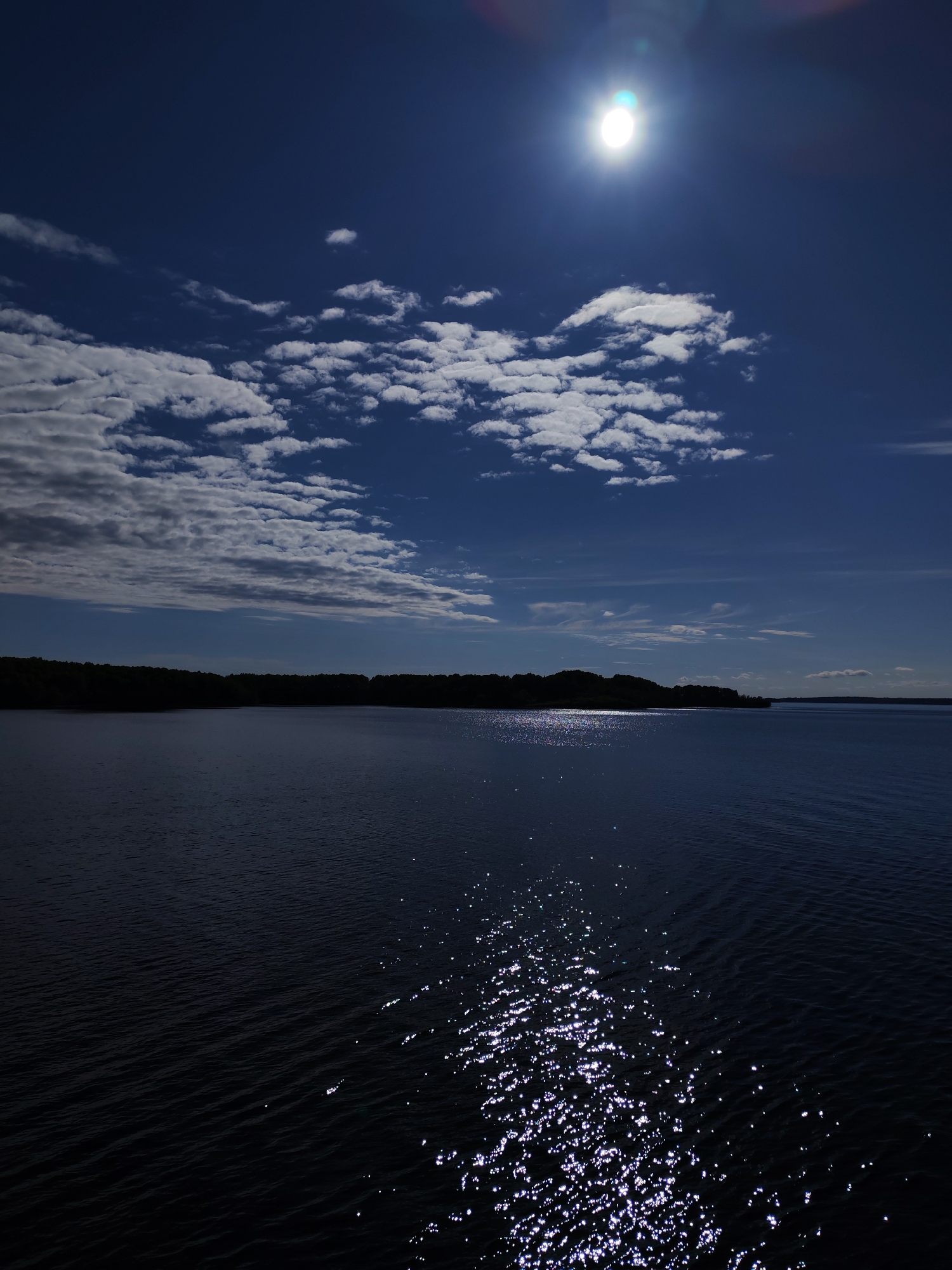 Tranquil lake scene photographed in Krivonogovskaya, Russia