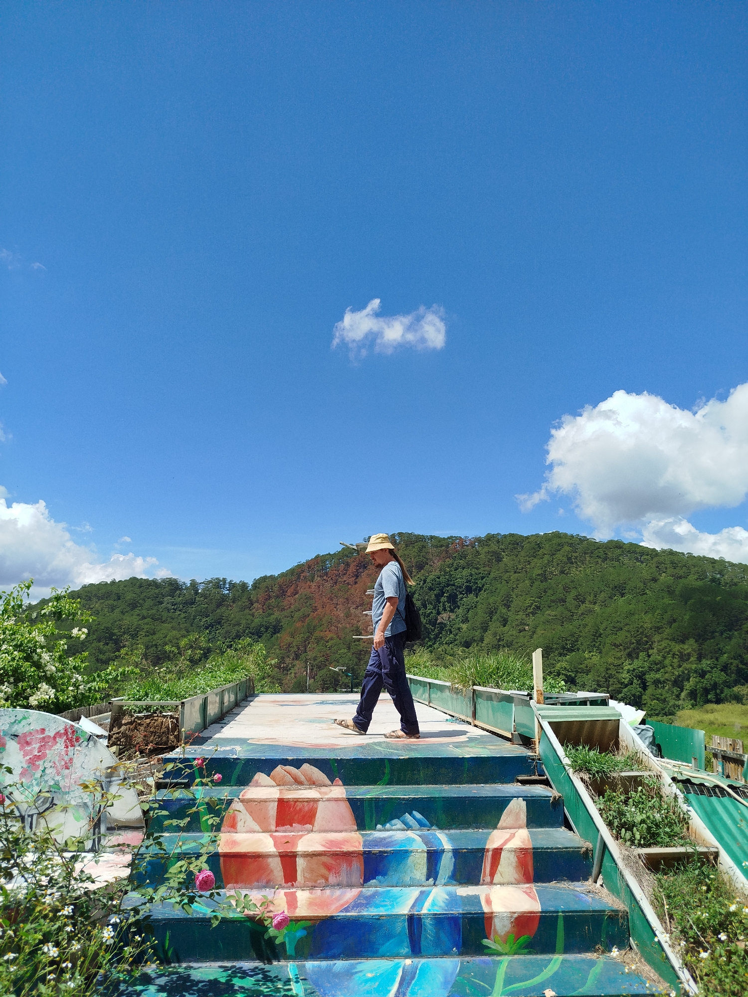 Early morning tourist exploration in Da Lat, Vietnam